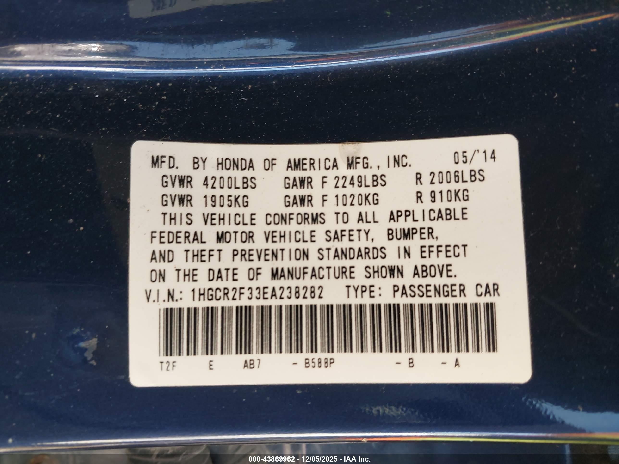 HONDA ACCORD image 9
