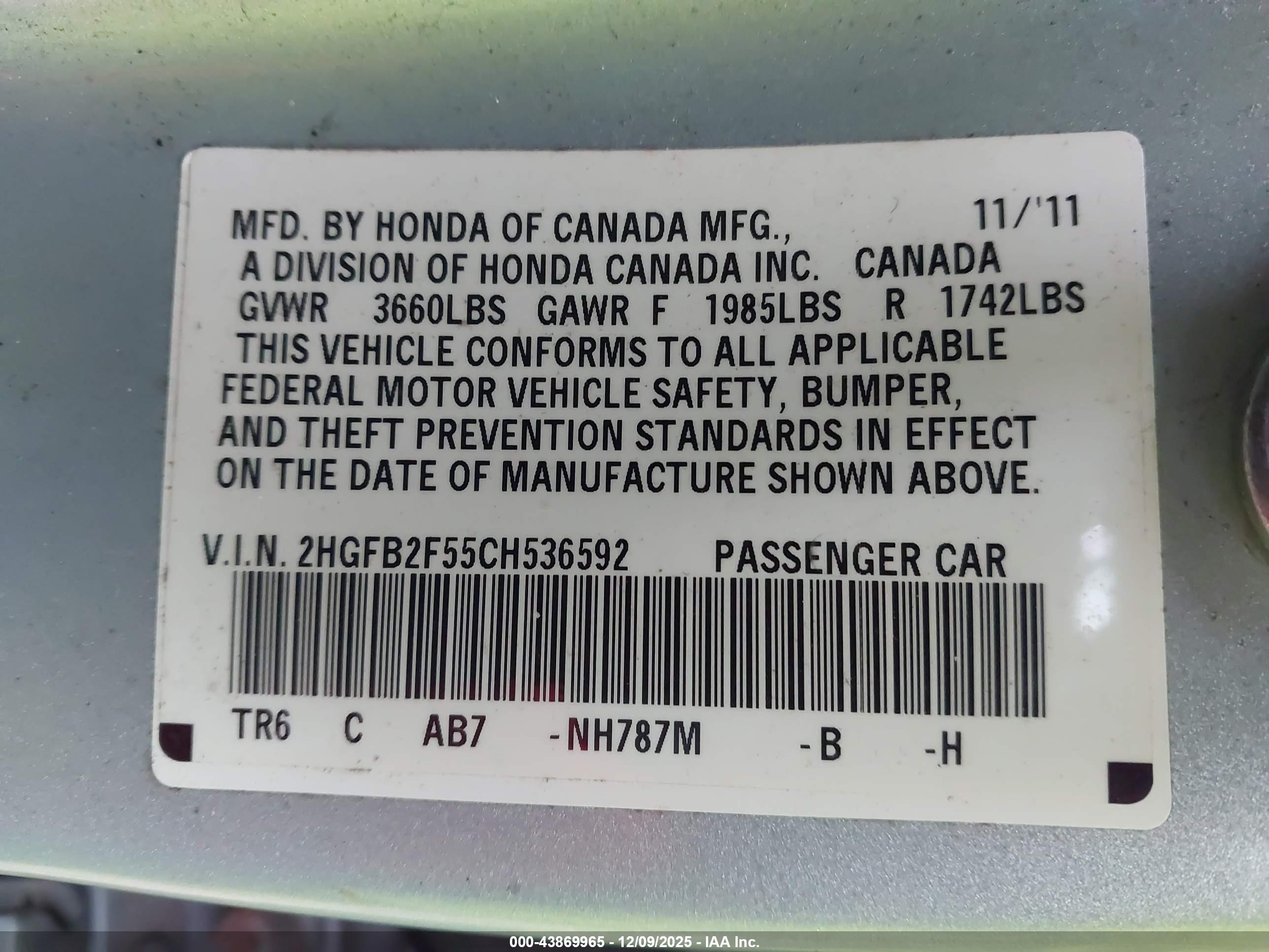 HONDA CIVIC image 9