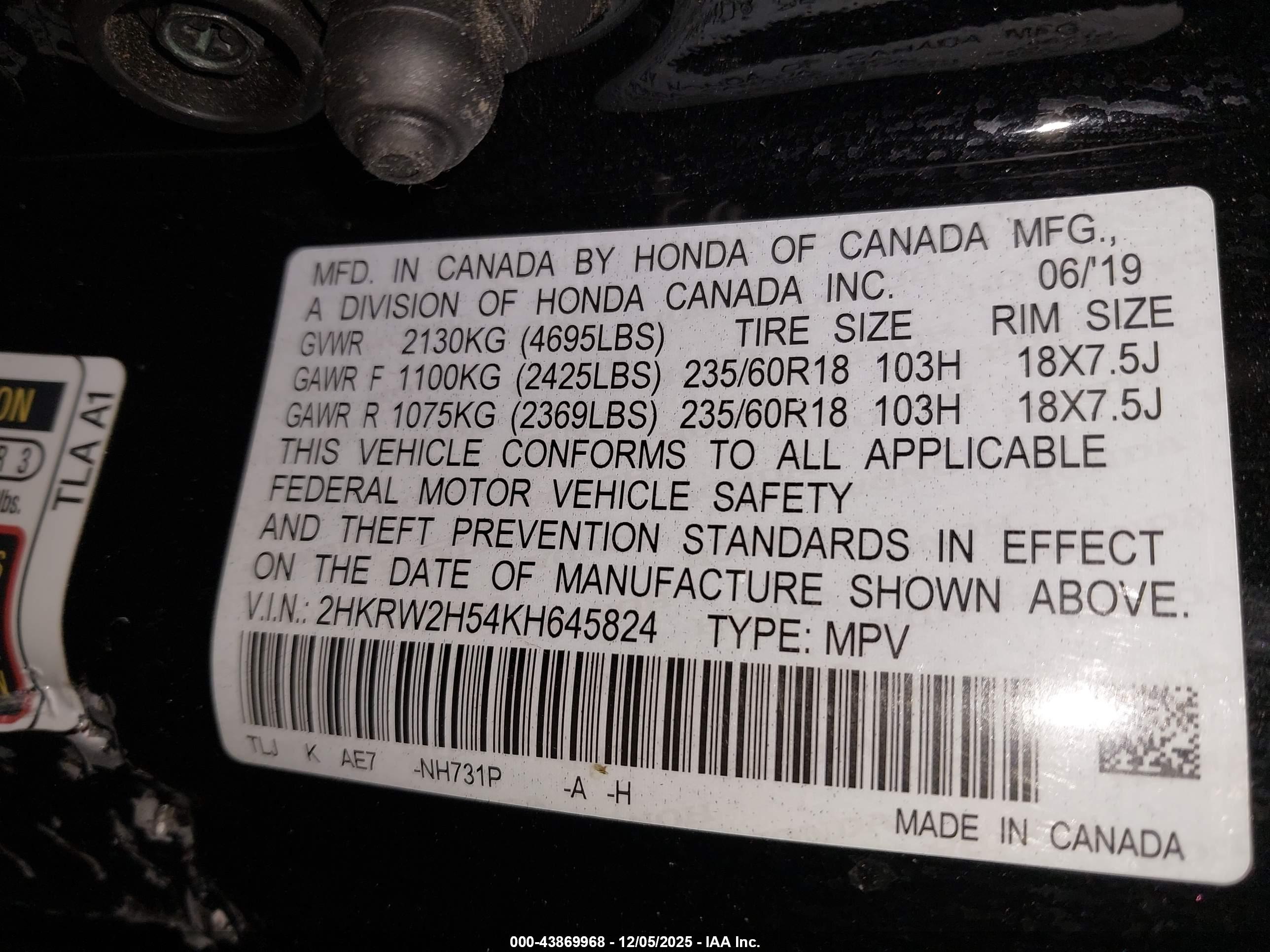 HONDA CR-V image 9