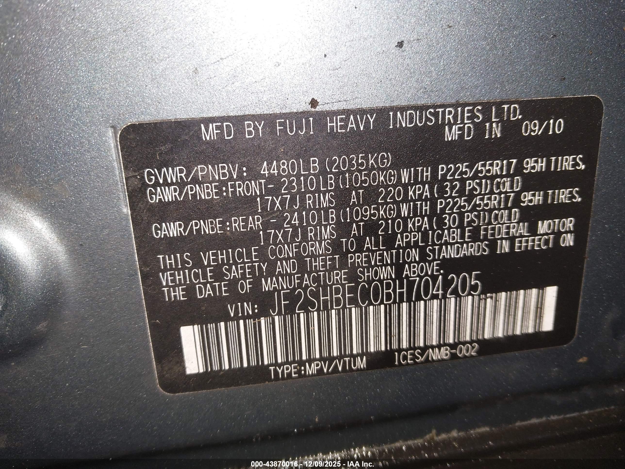 SUBARU FORESTER image 9