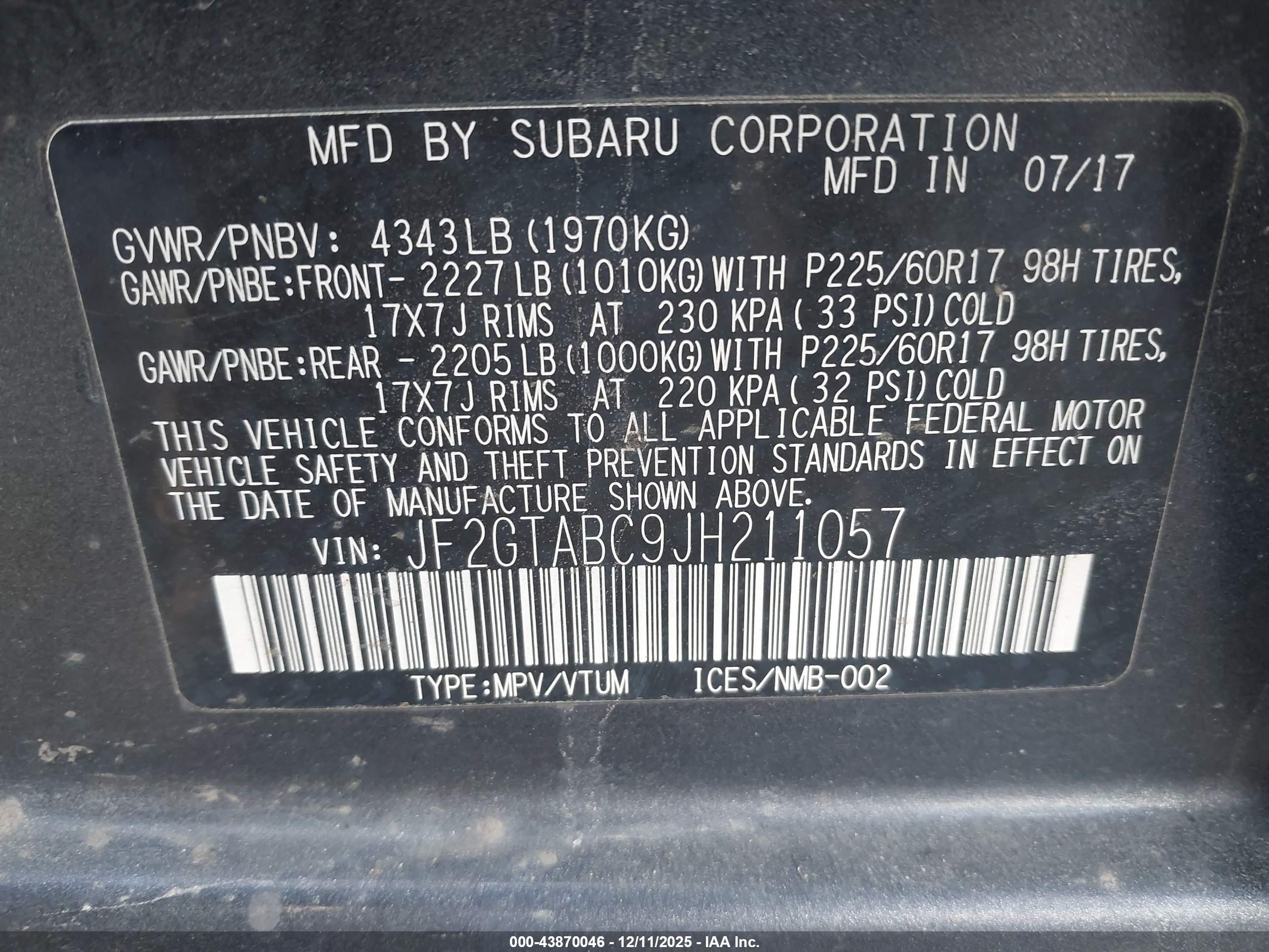 SUBARU CROSSTREK image 9