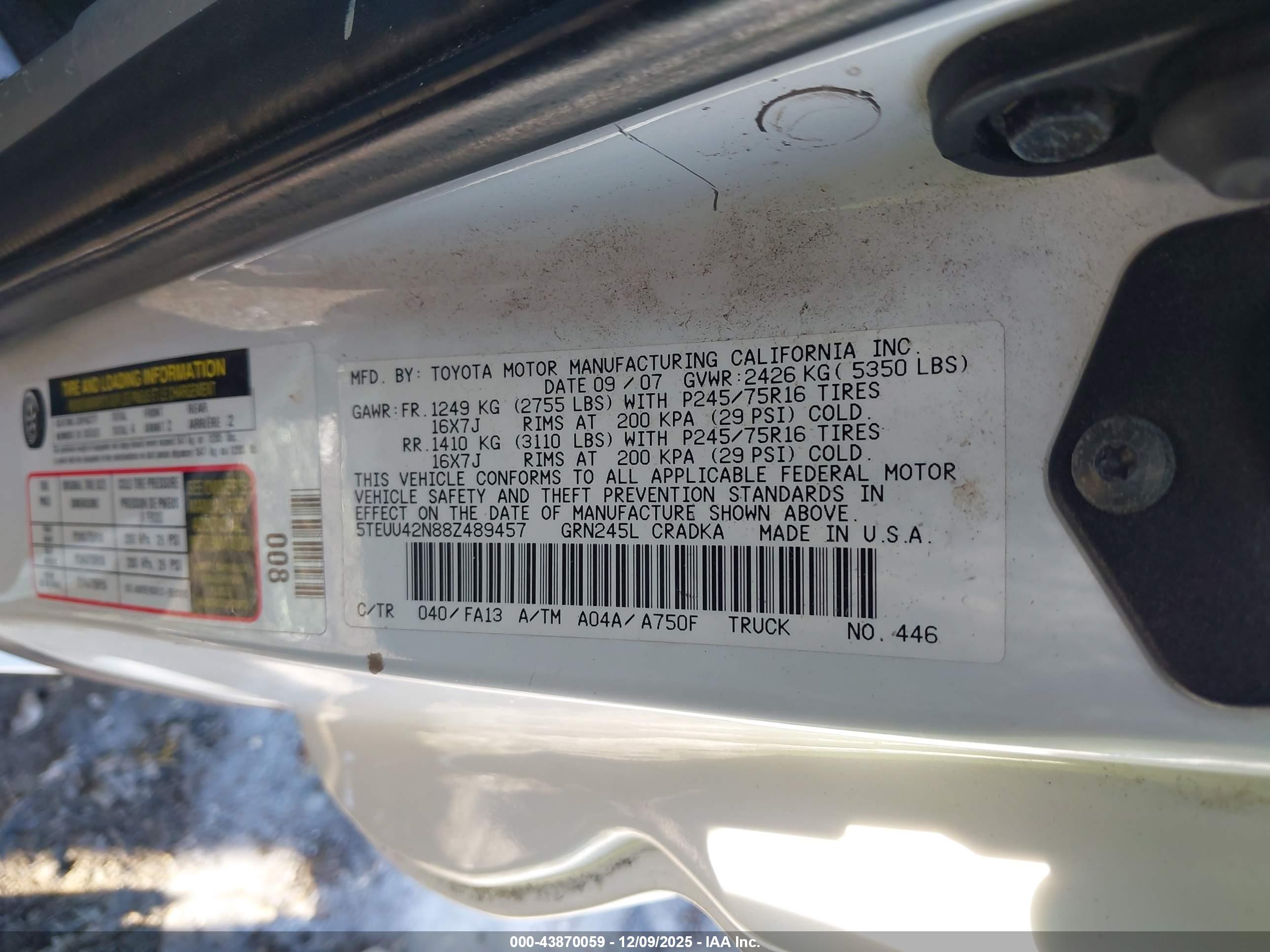 TOYOTA TACOMA image 9