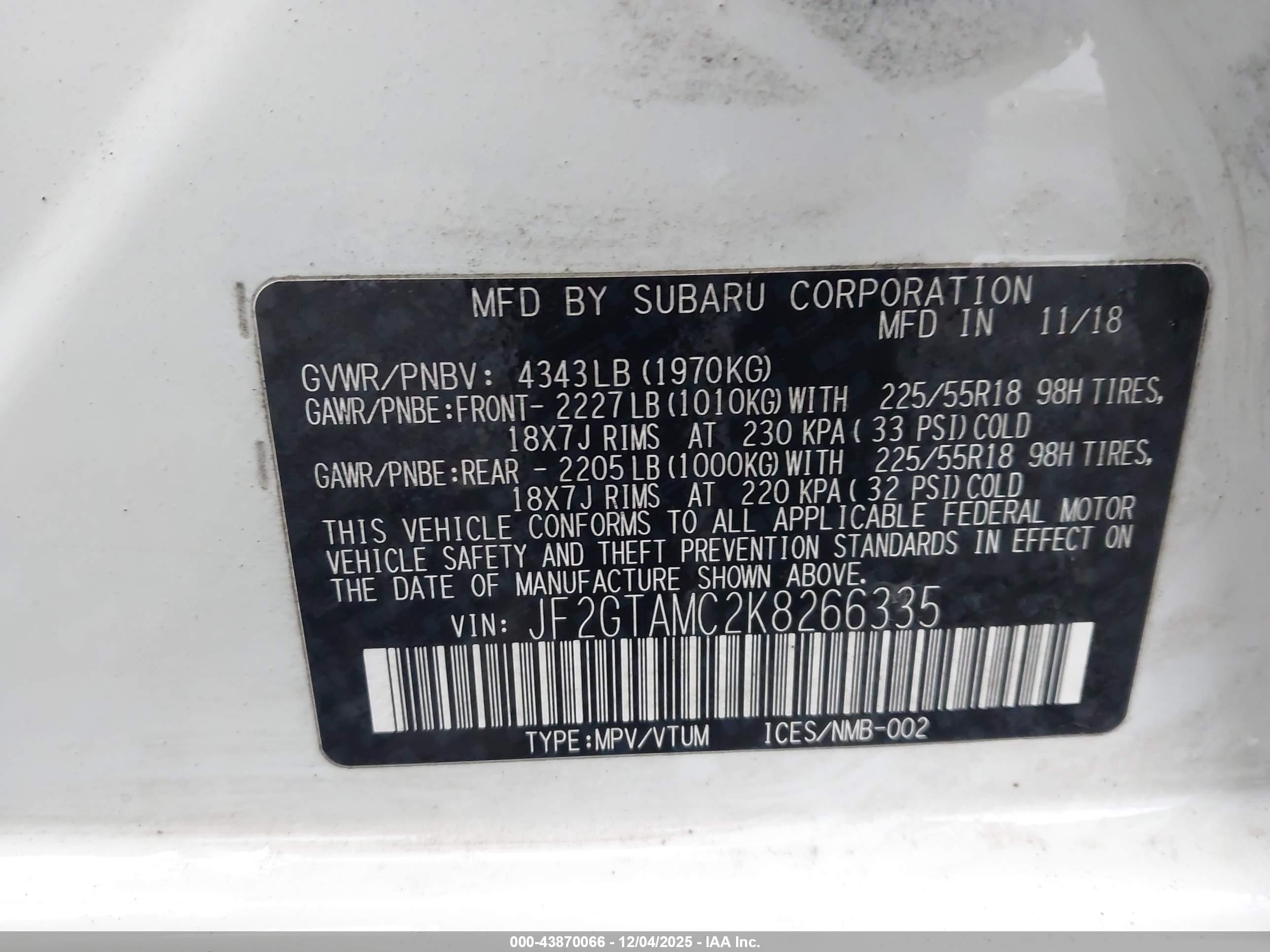 SUBARU CROSSTREK image 9