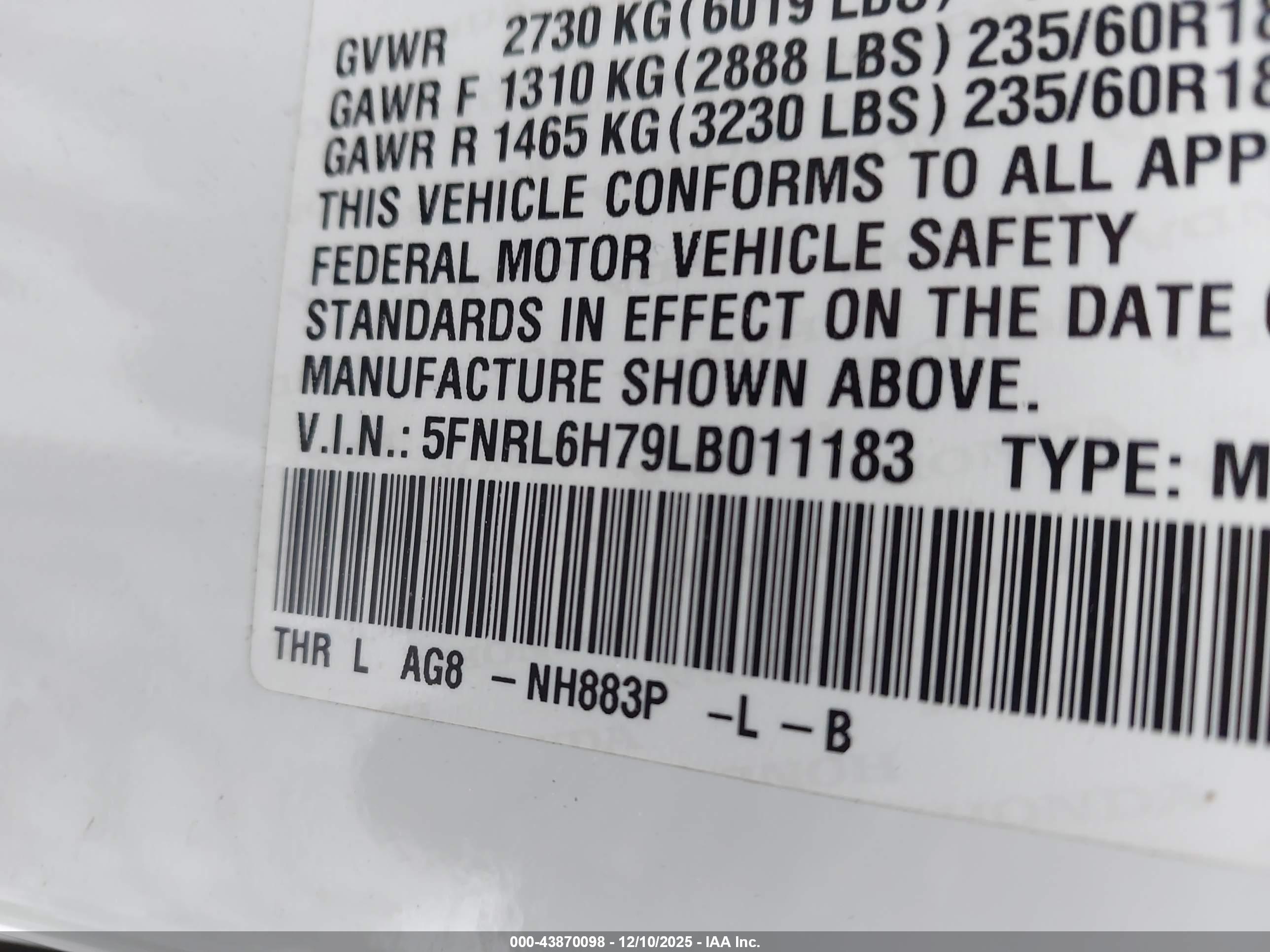 HONDA ODYSSEY image 9