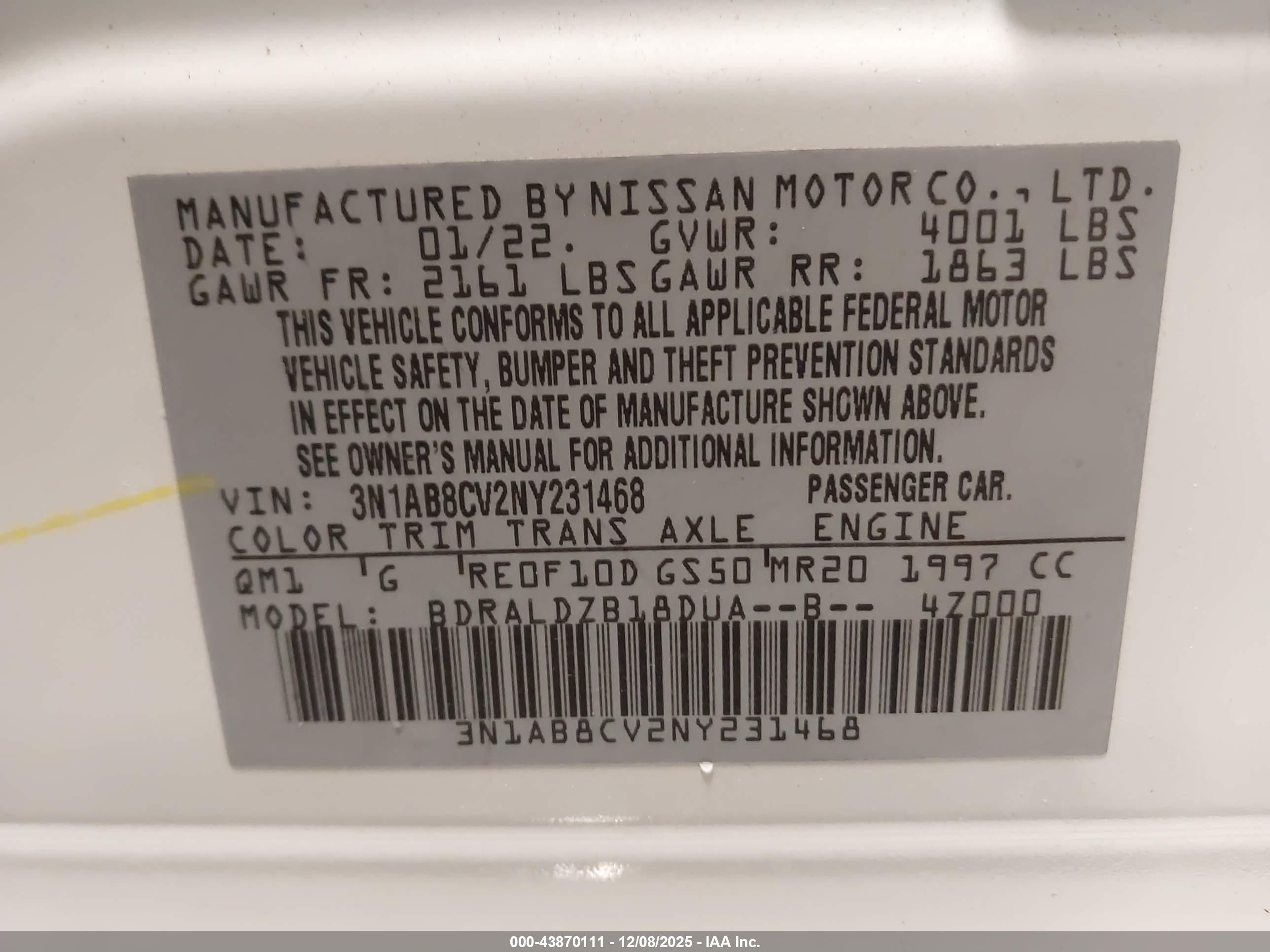 NISSAN SENTRA image 9