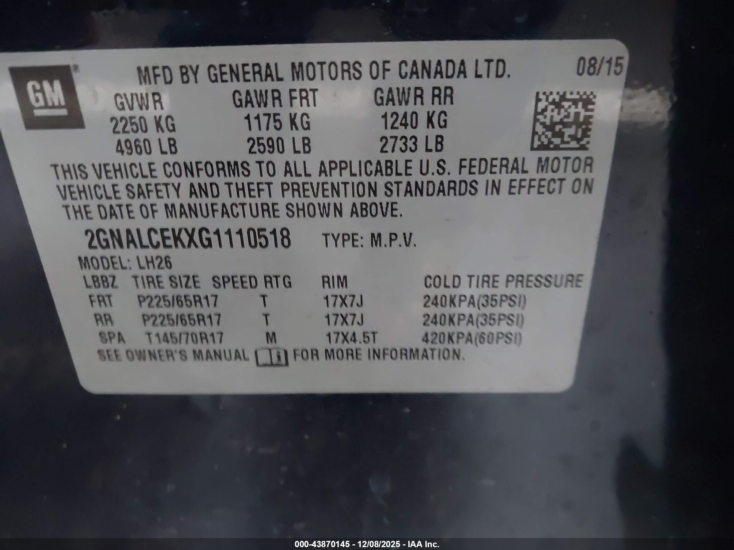 CHEVROLET EQUINOX image 9