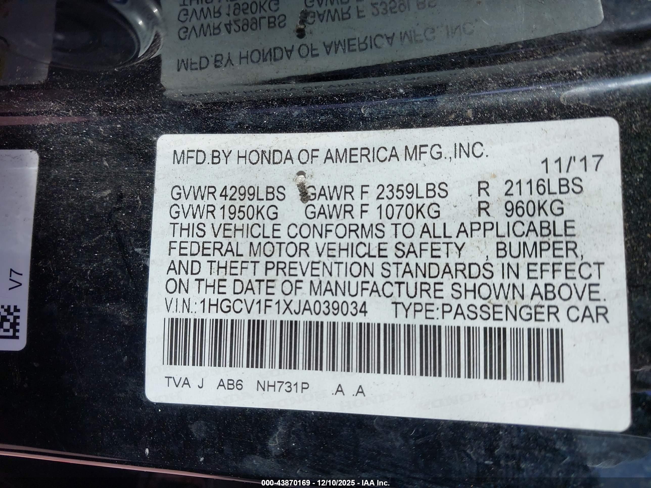 HONDA ACCORD image 9