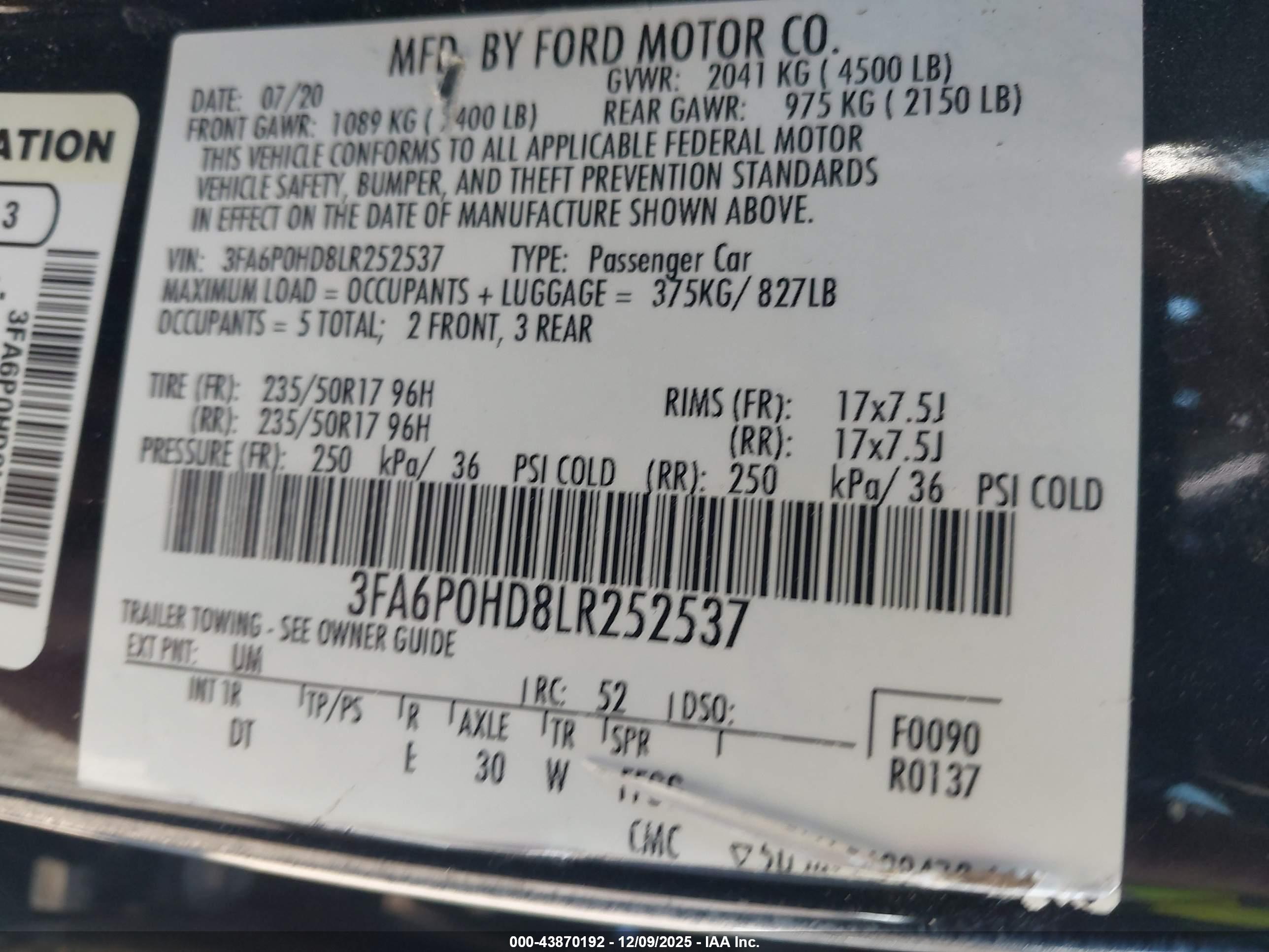 FORD FUSION image 9
