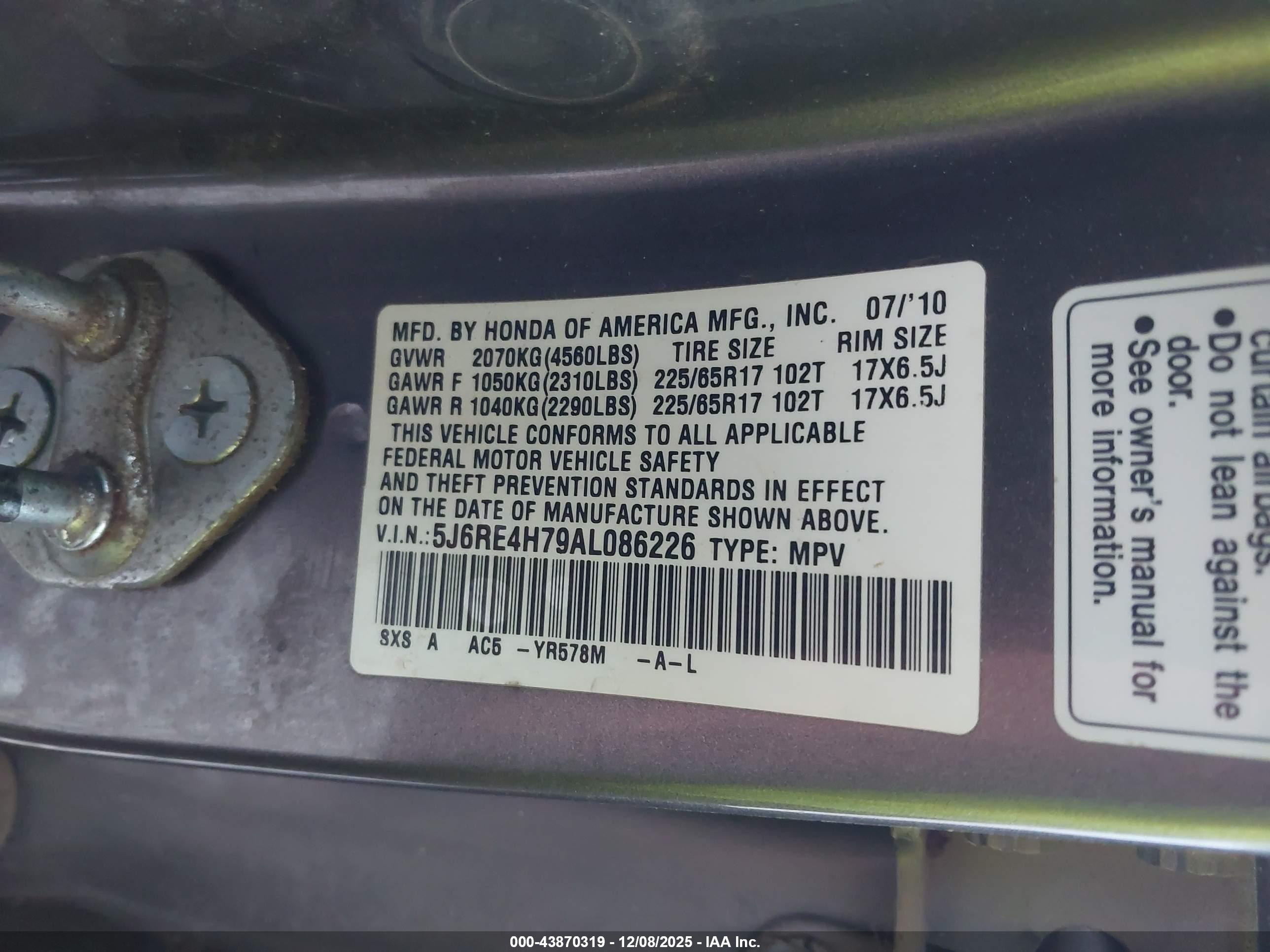 HONDA CR-V image 9
