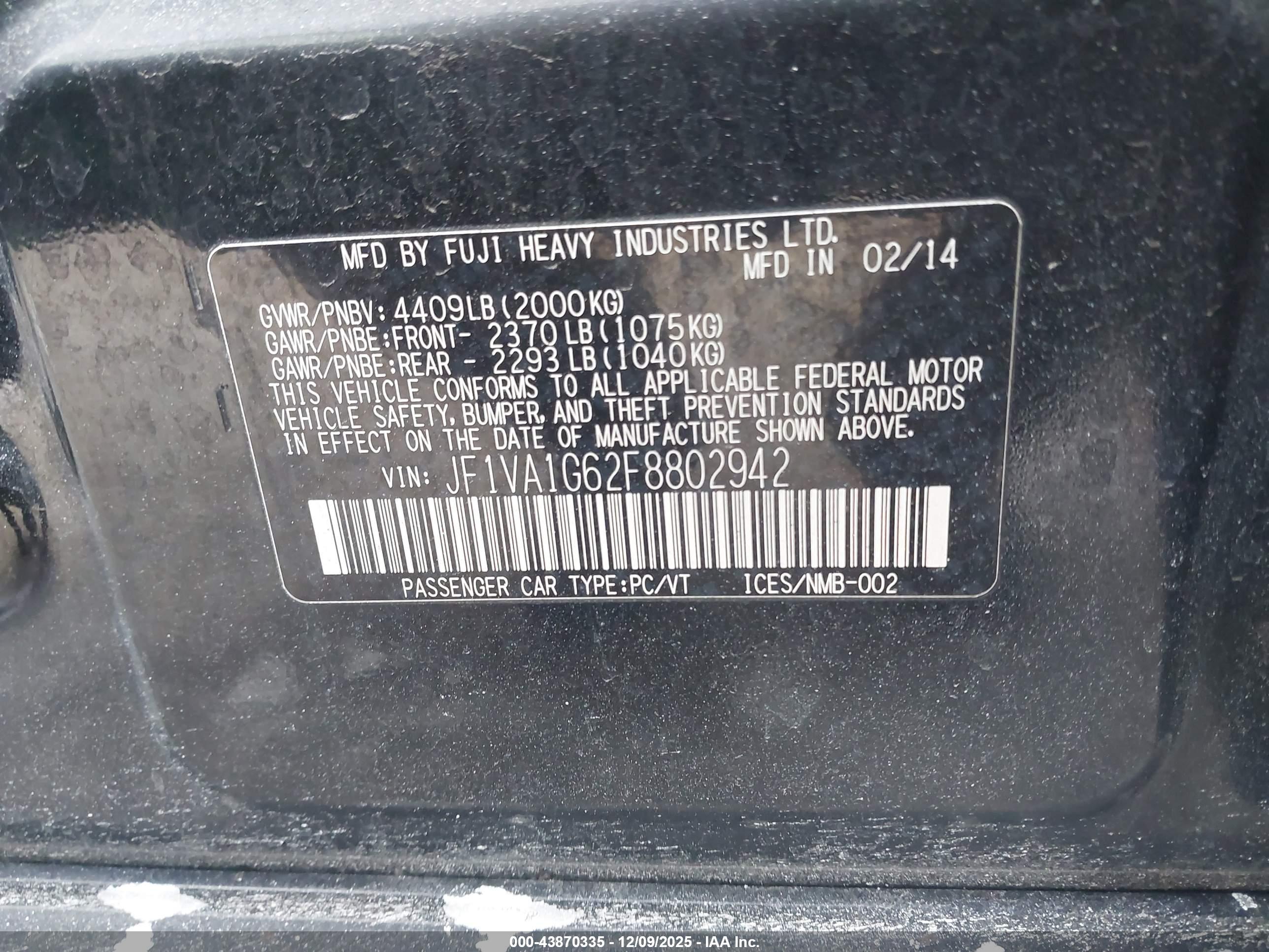 SUBARU WRX image 9