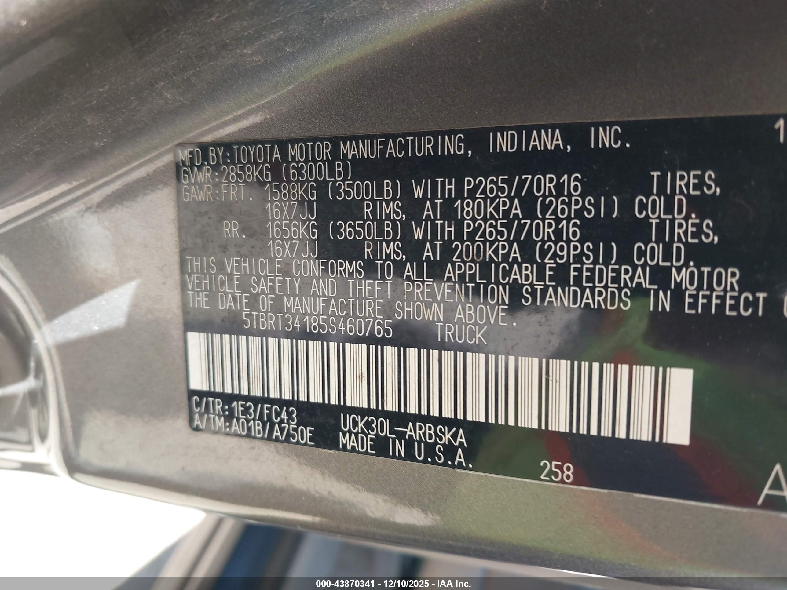 TOYOTA TUNDRA image 9