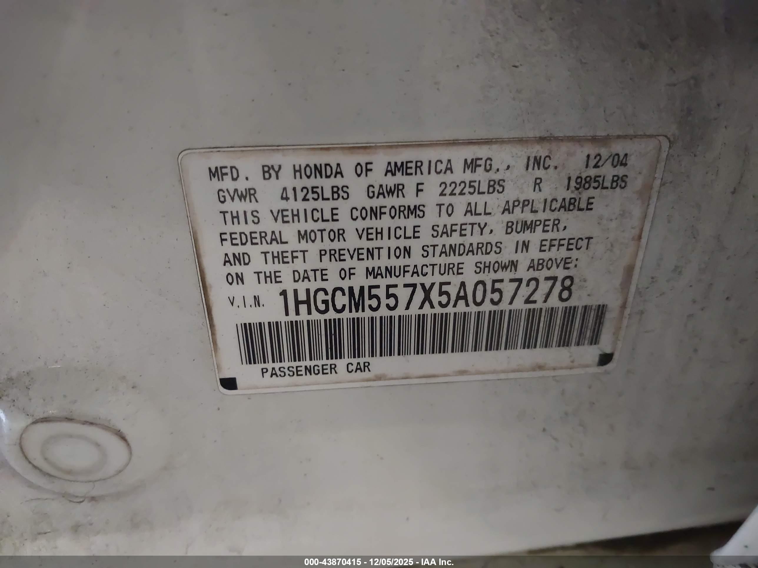 HONDA ACCORD image 9