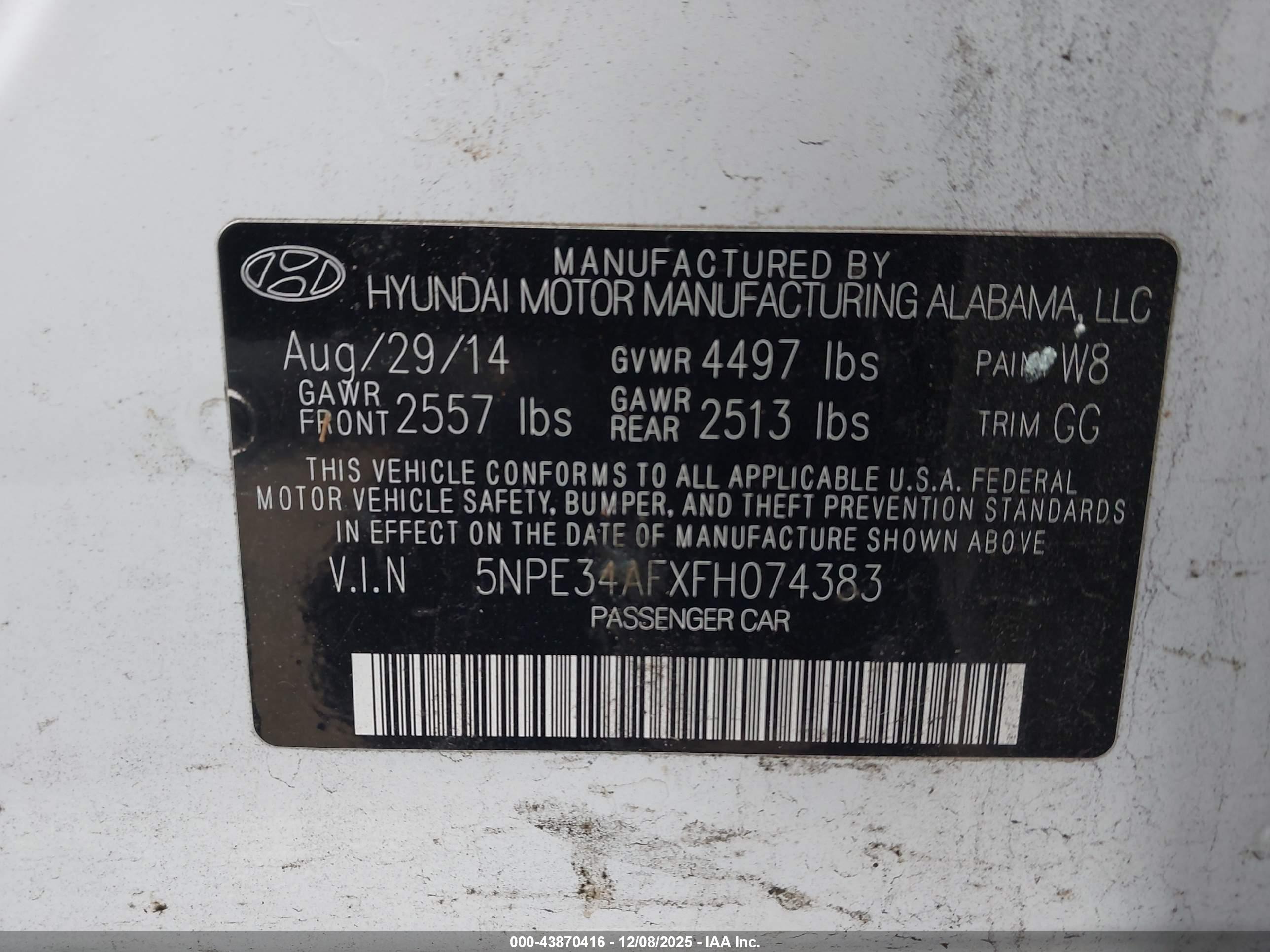 HYUNDAI SONATA image 9