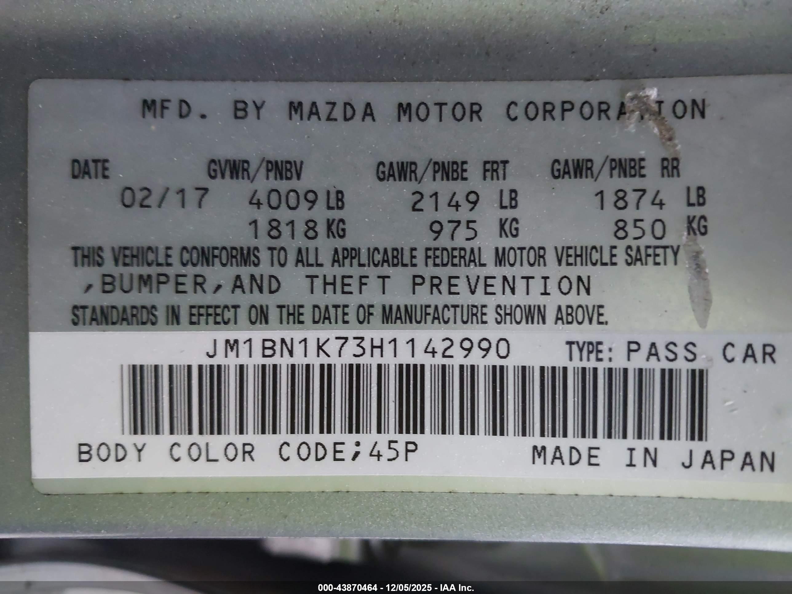 MAZDA MAZDA3 image 9