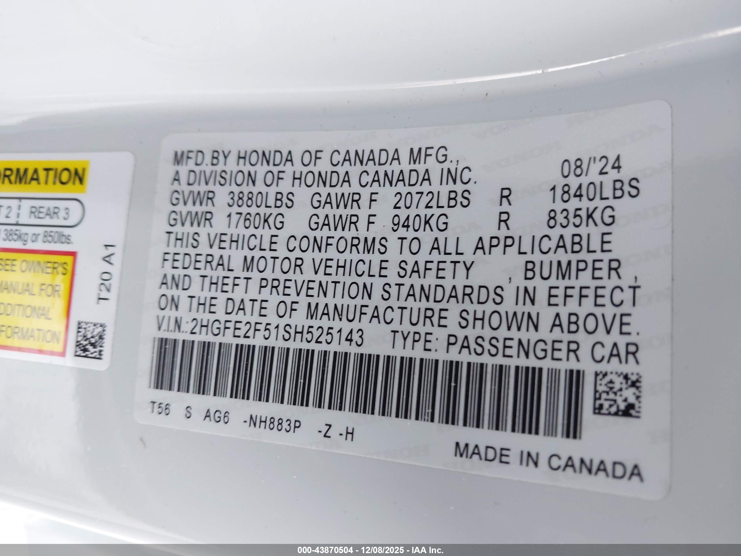HONDA CIVIC image 9