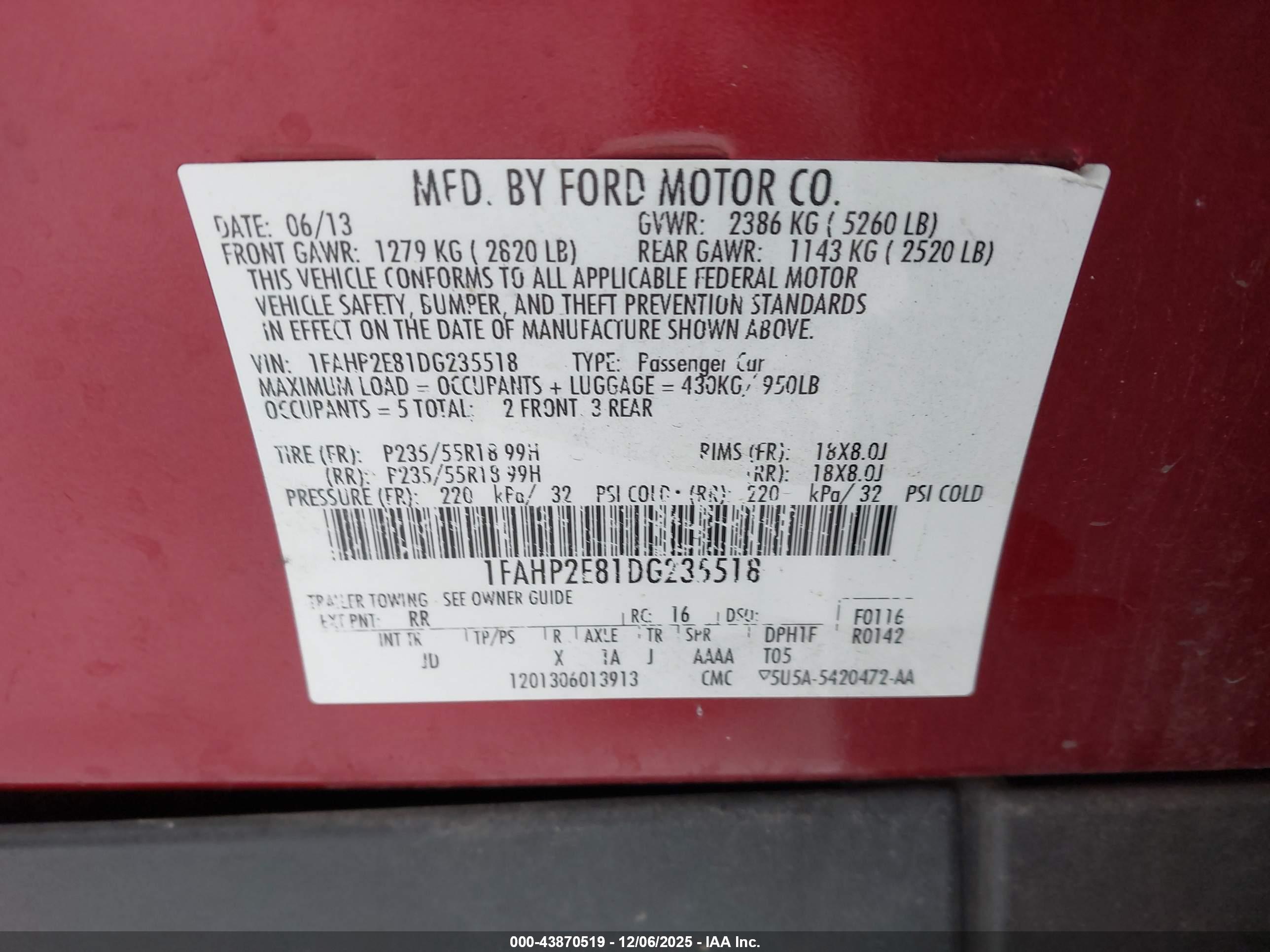 FORD TAURUS image 9