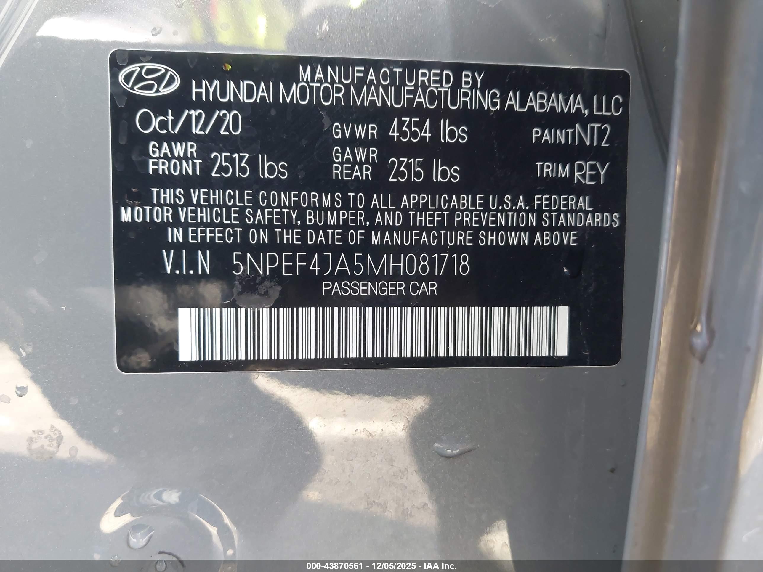 HYUNDAI SONATA image 9