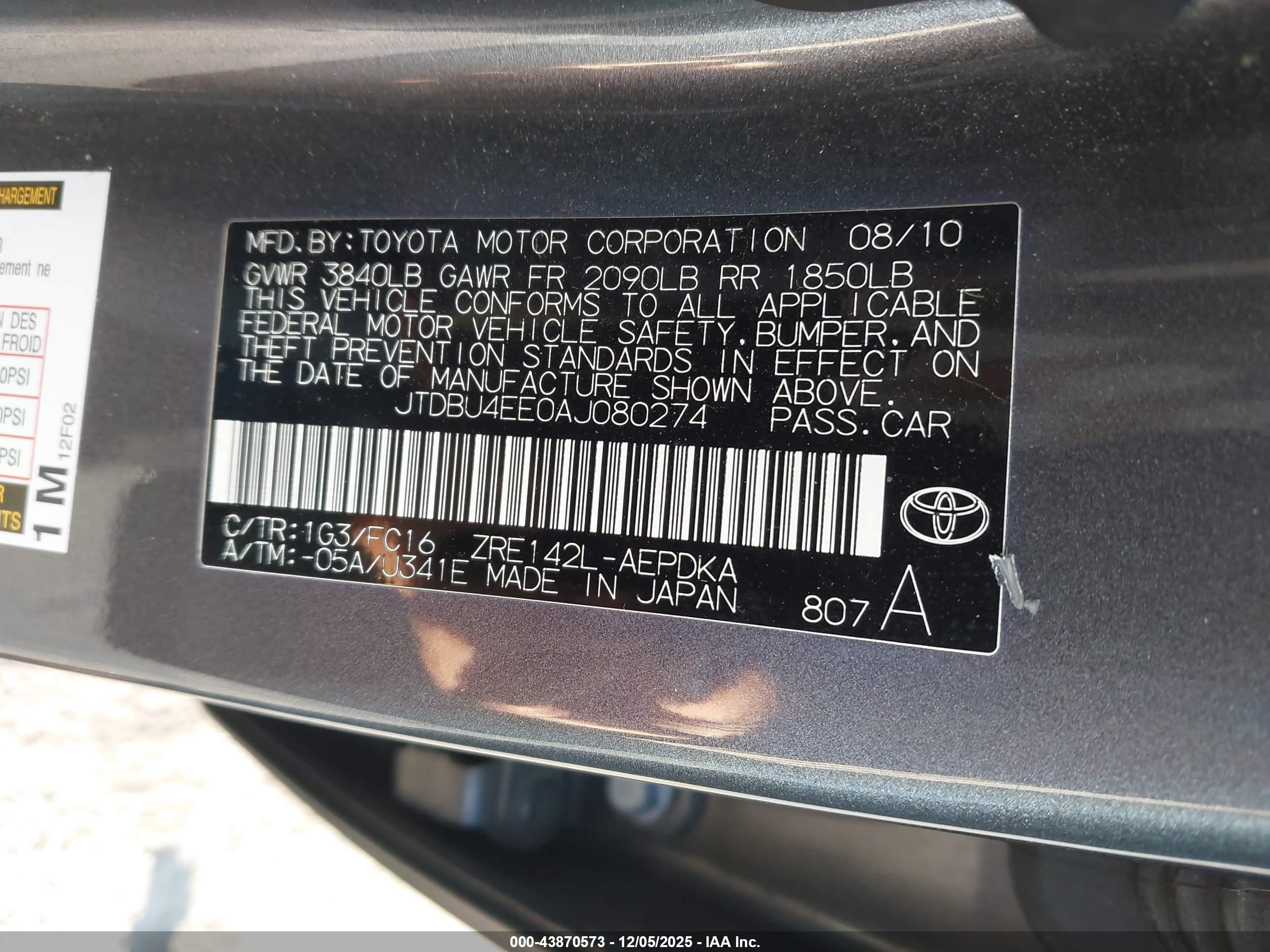 TOYOTA COROLLA image 9