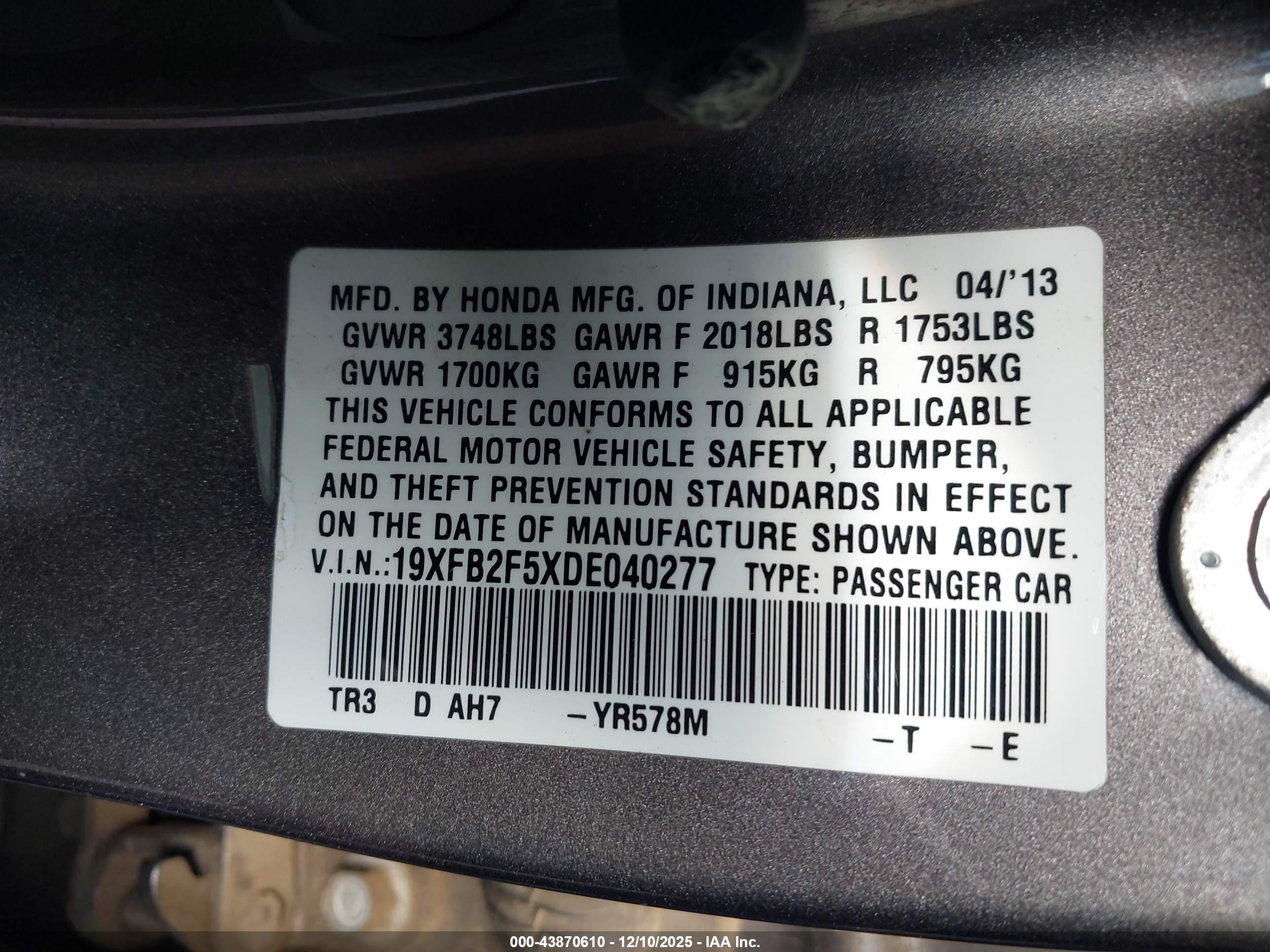 HONDA CIVIC image 9