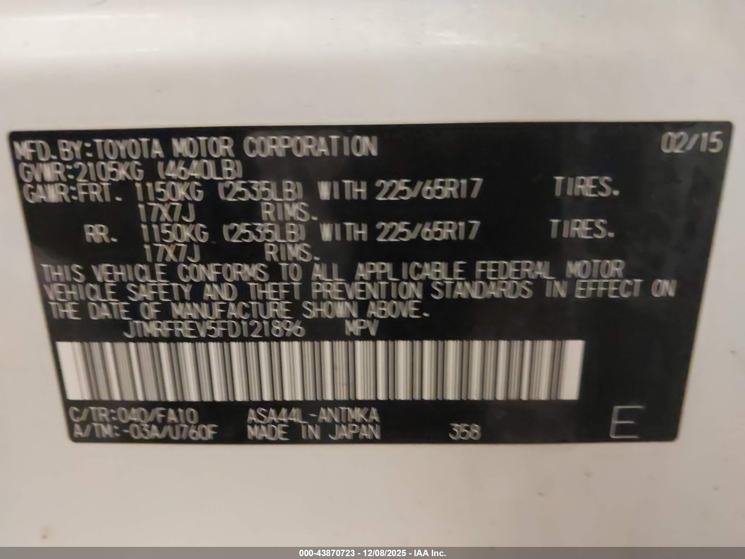 TOYOTA RAV4 image 9