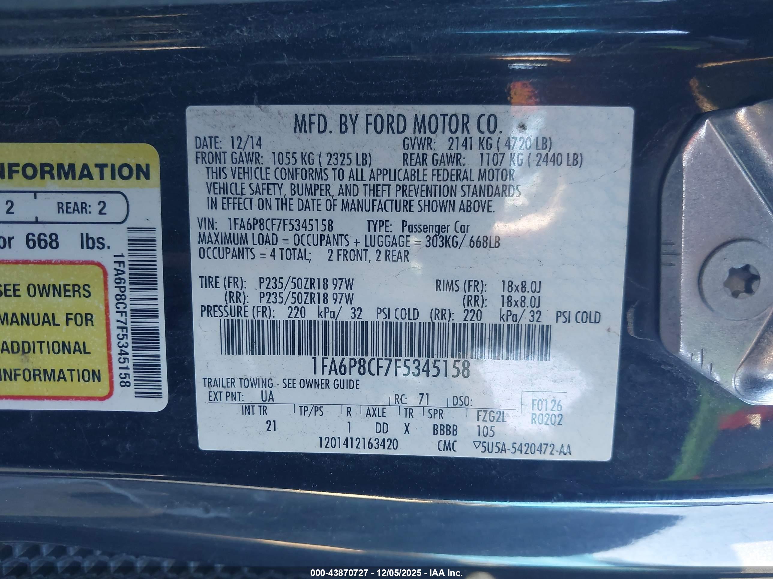 FORD MUSTANG image 9