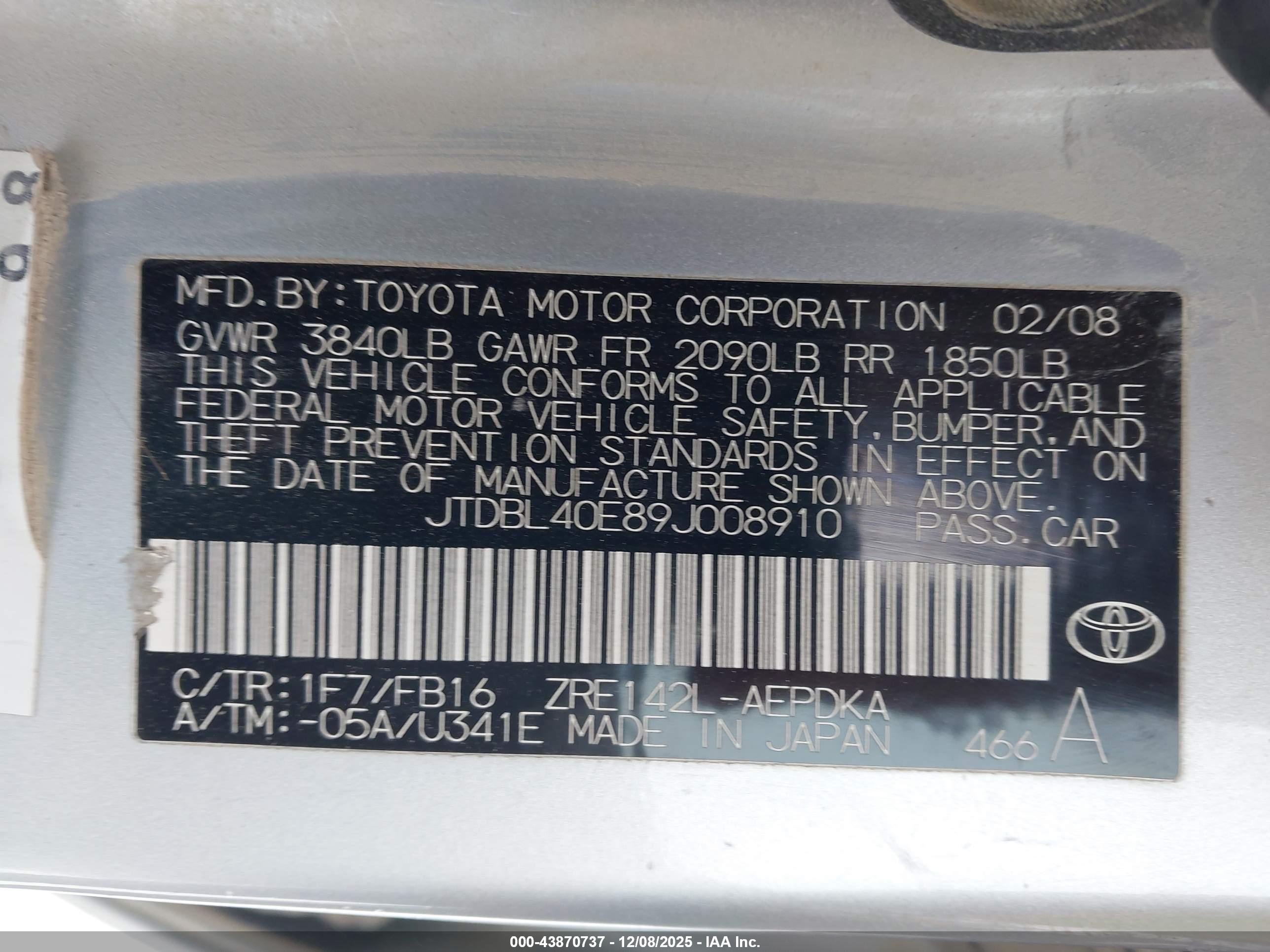 TOYOTA COROLLA image 9