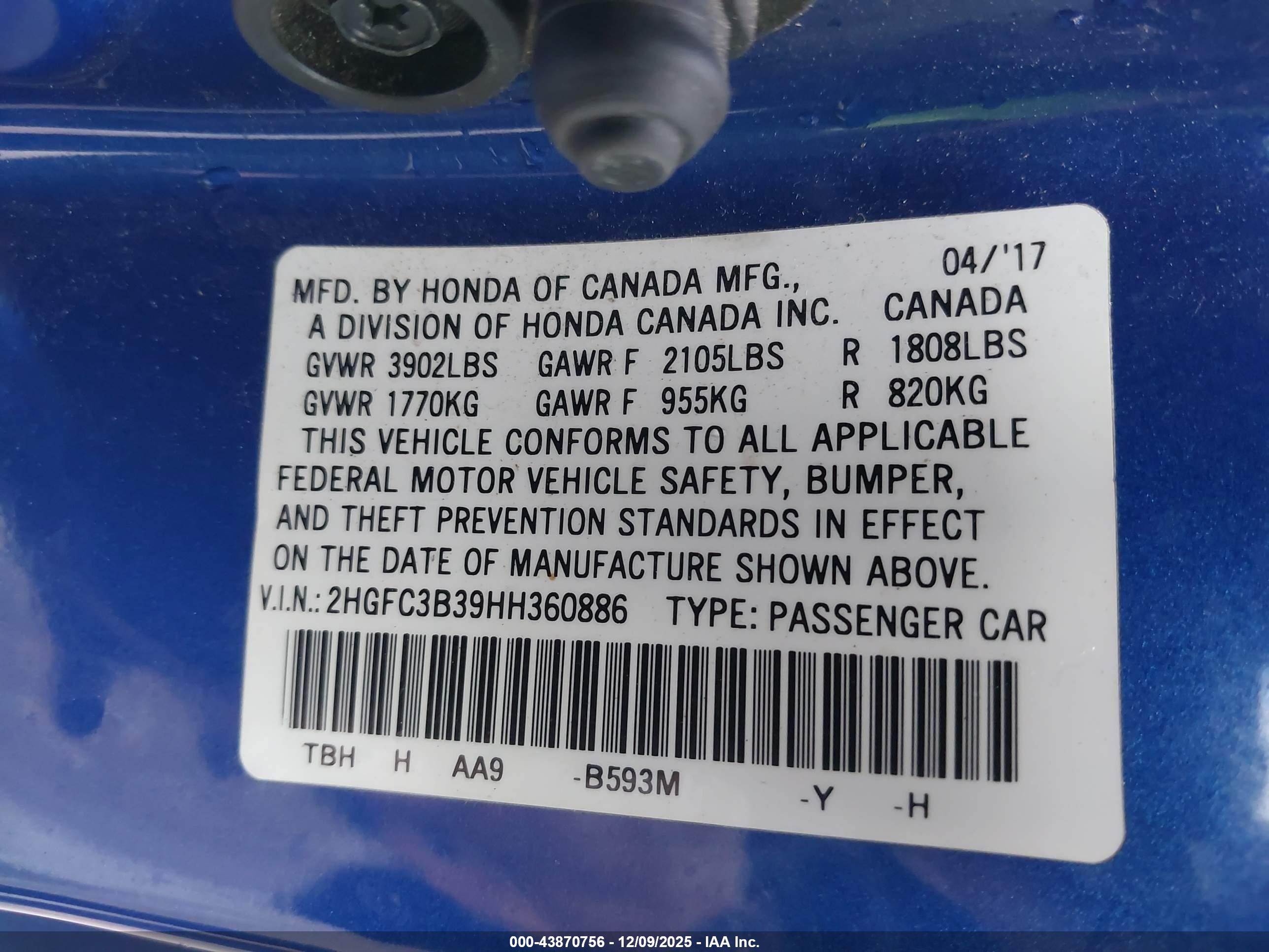 HONDA CIVIC image 9