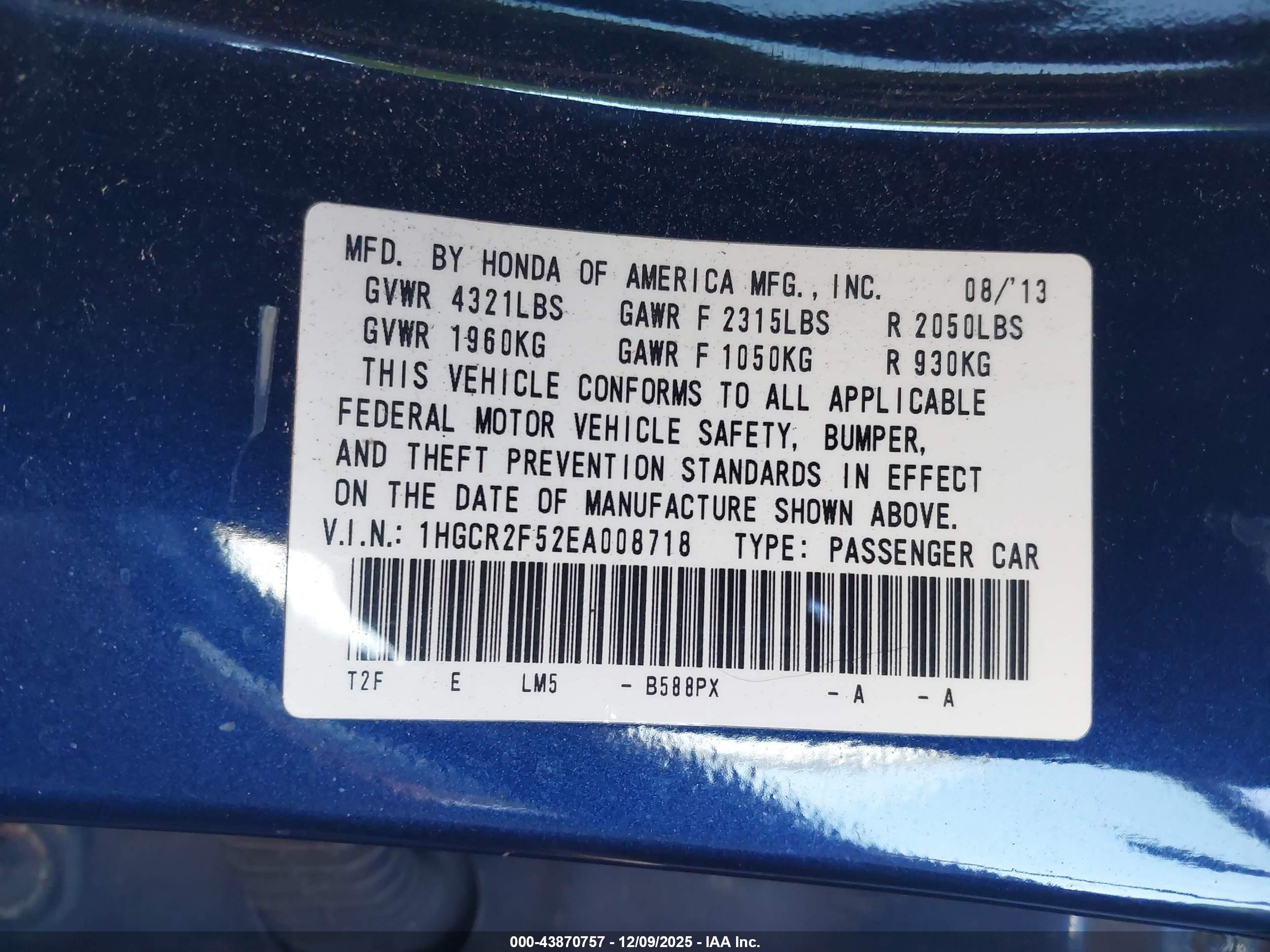 HONDA ACCORD image 9