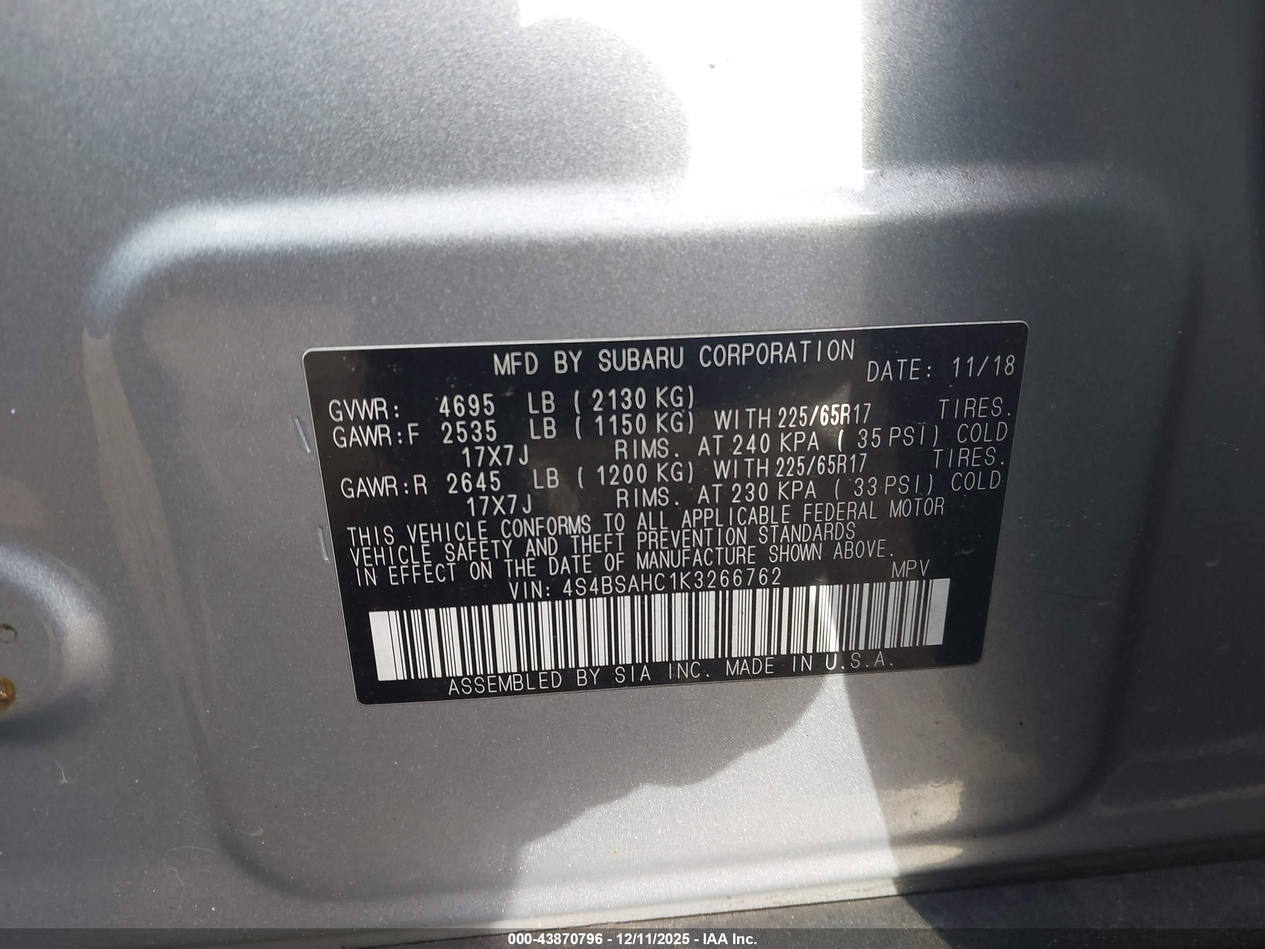 SUBARU OUTBACK image 9