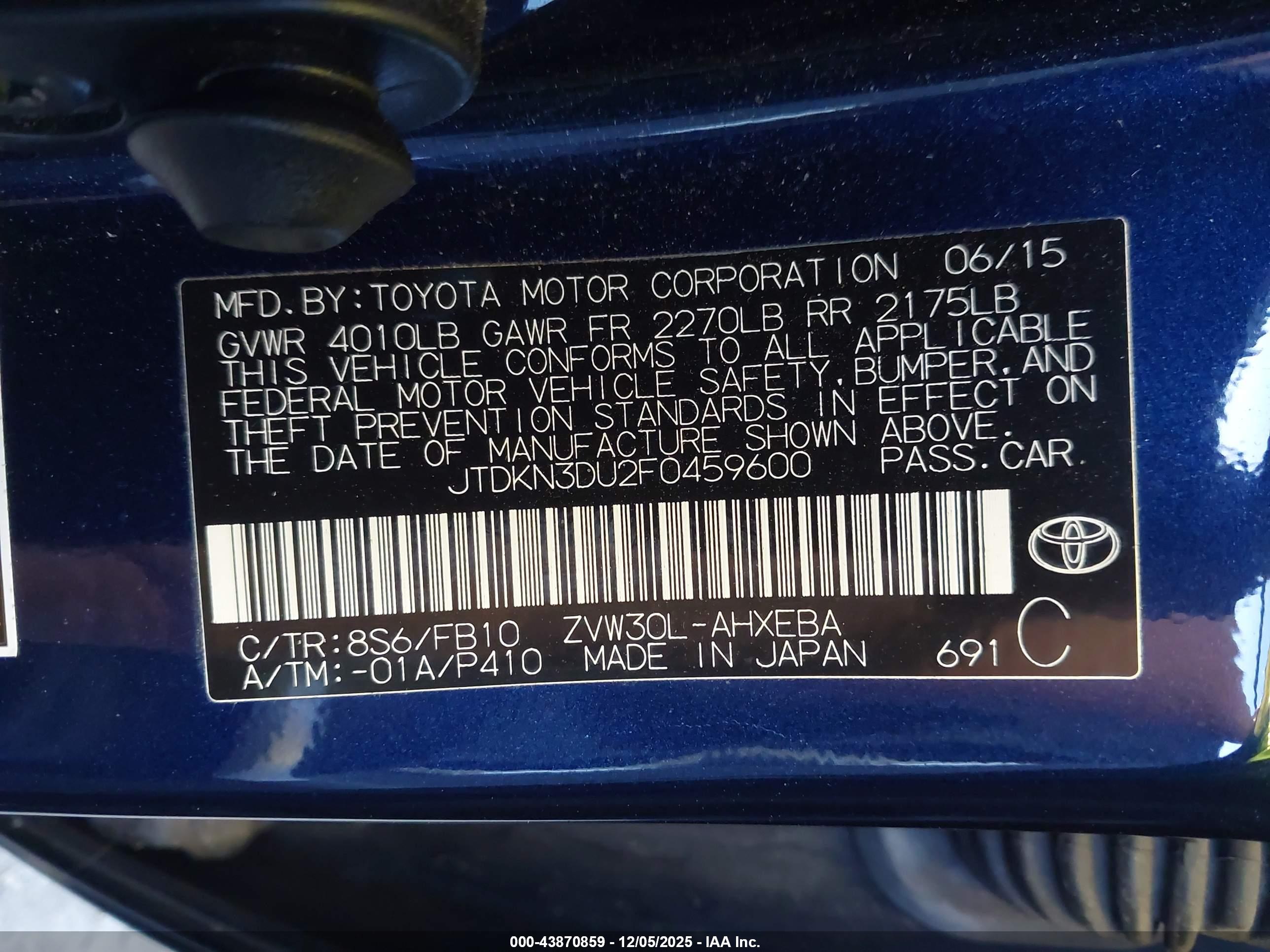 TOYOTA PRIUS image 9