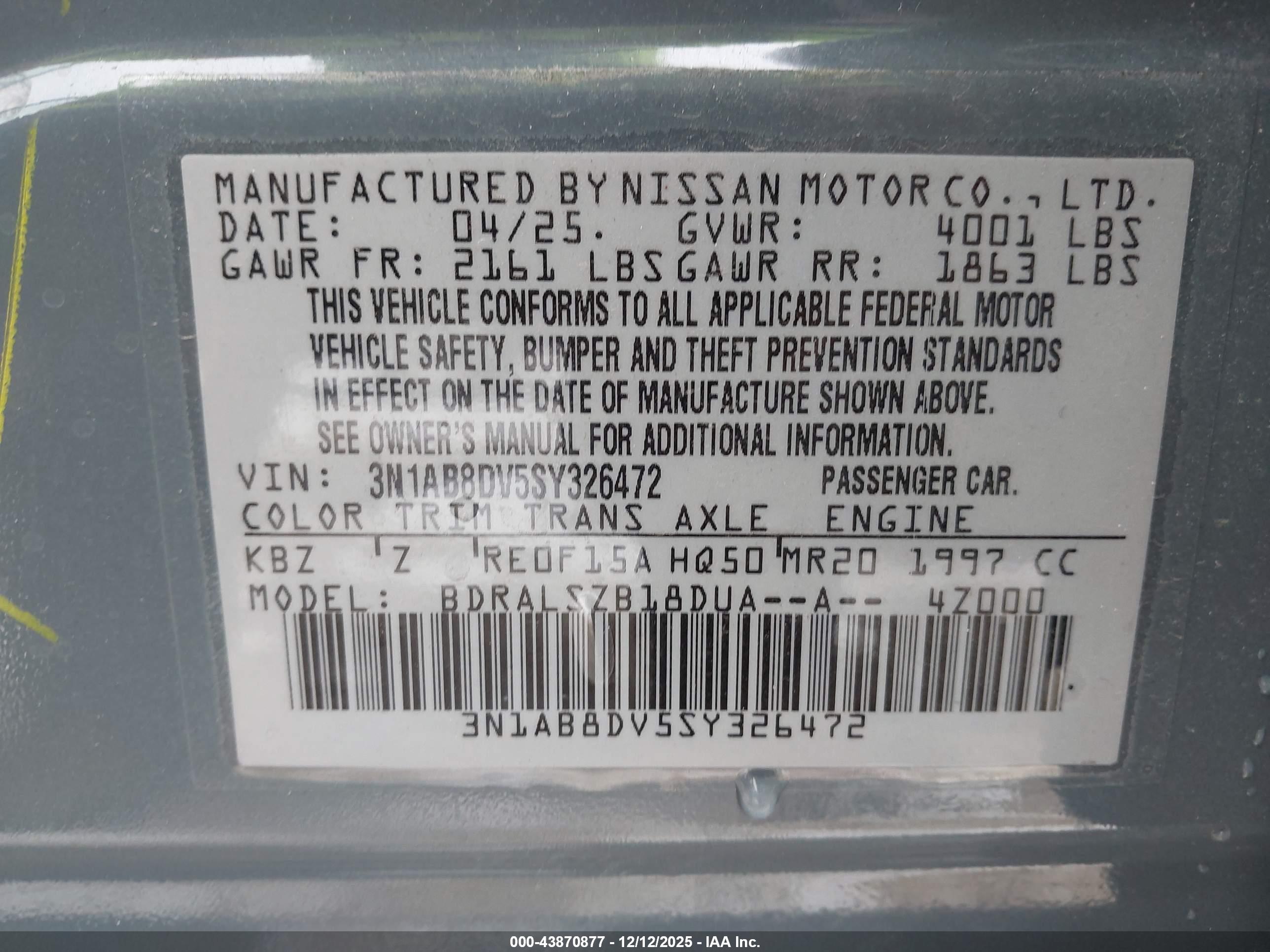 NISSAN SENTRA image 9