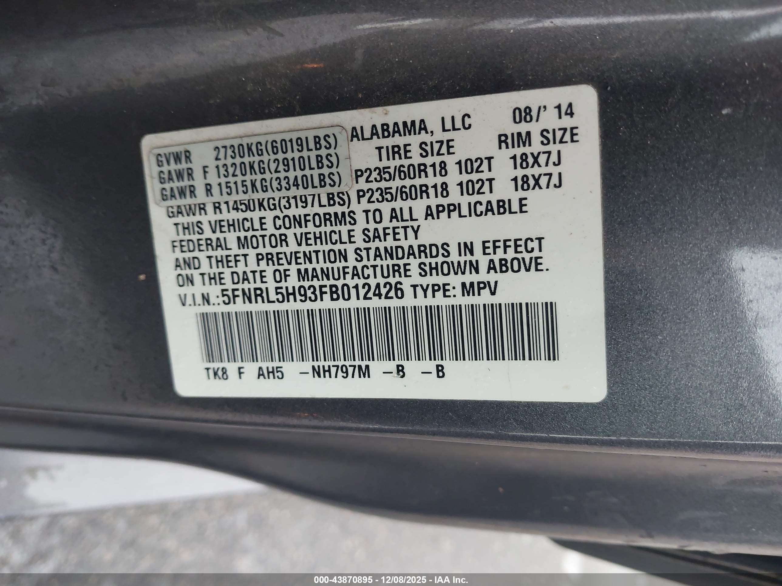 HONDA ODYSSEY image 9