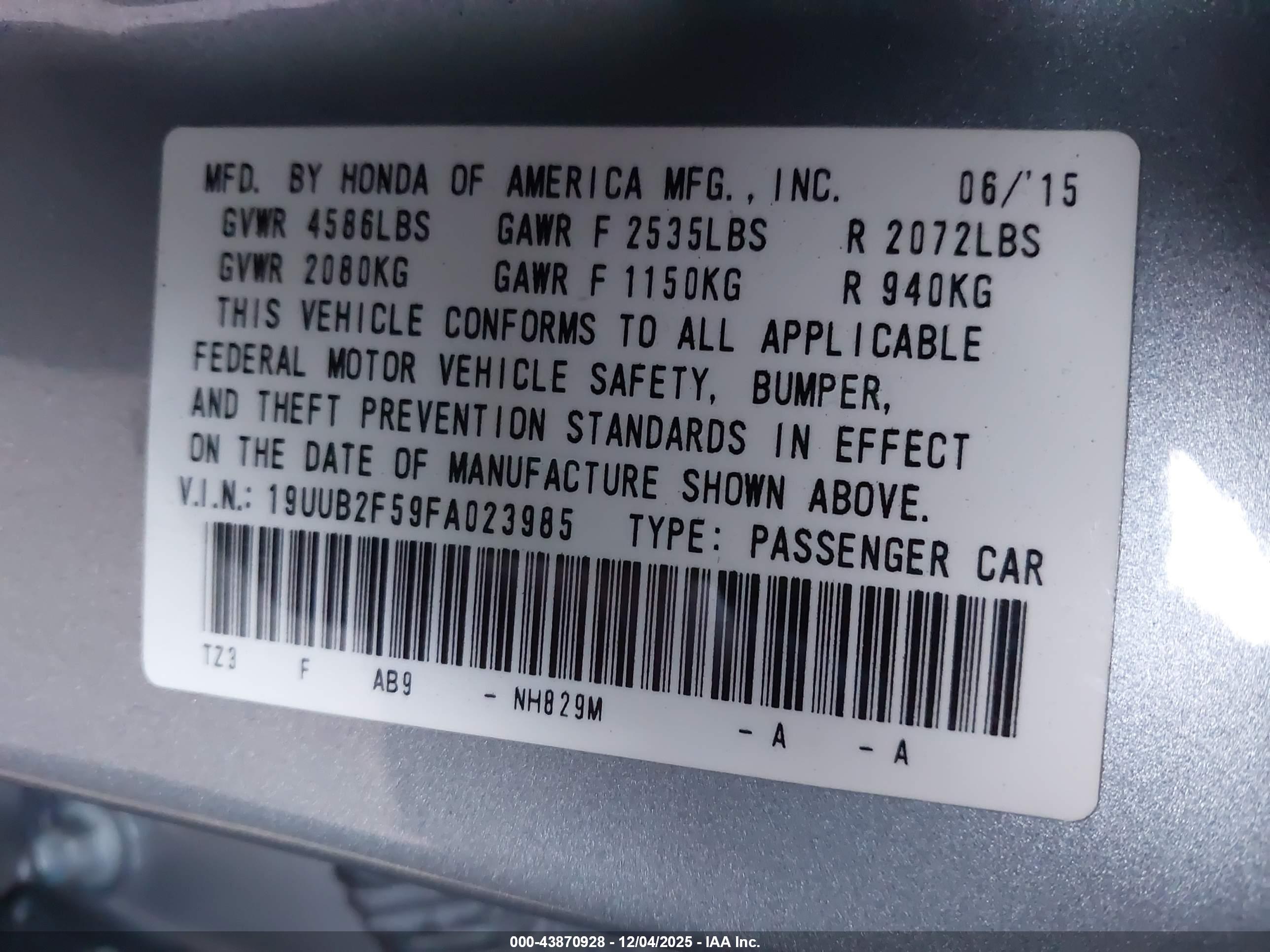 ACURA TLX image 9