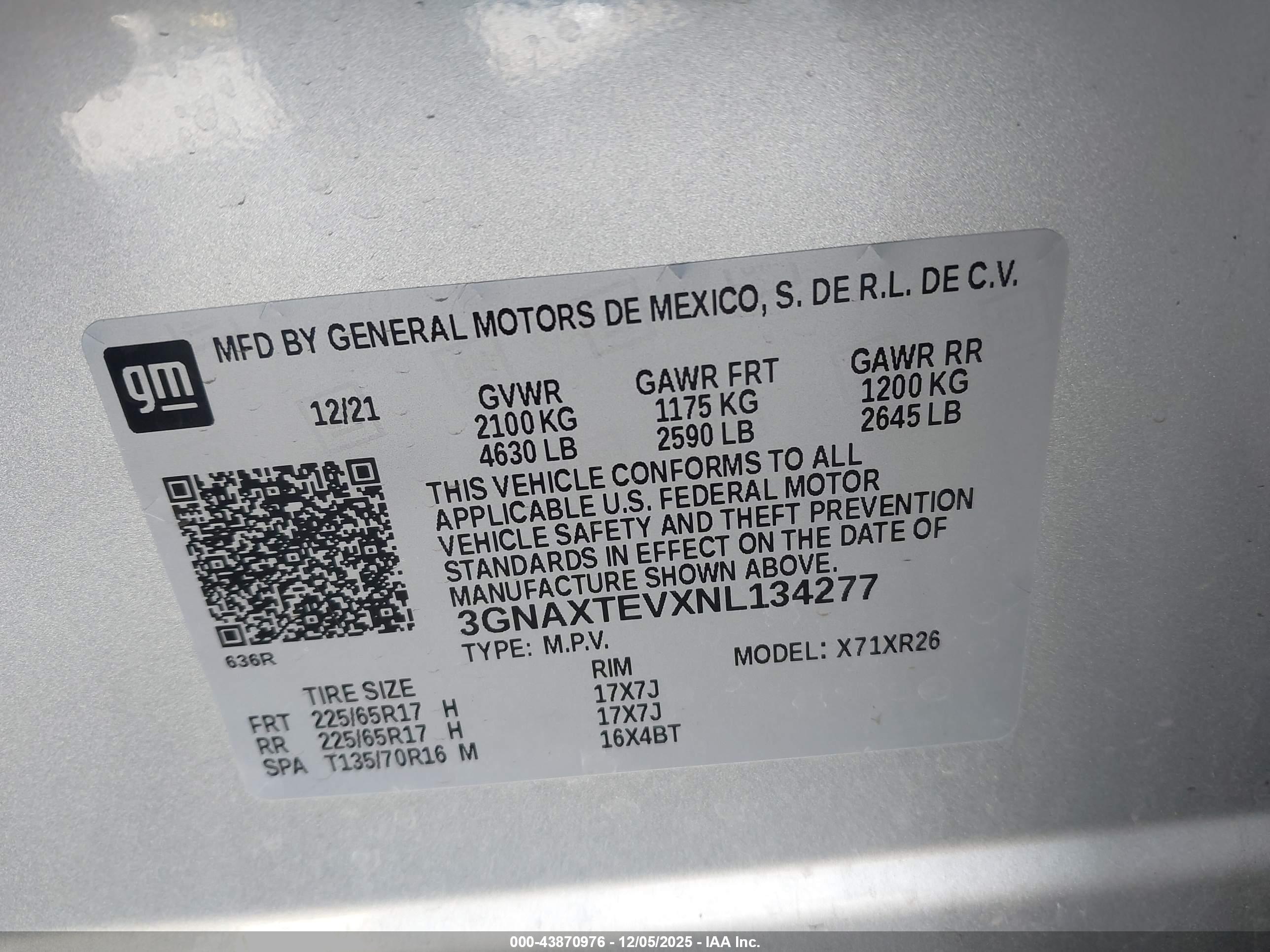 CHEVROLET EQUINOX image 9