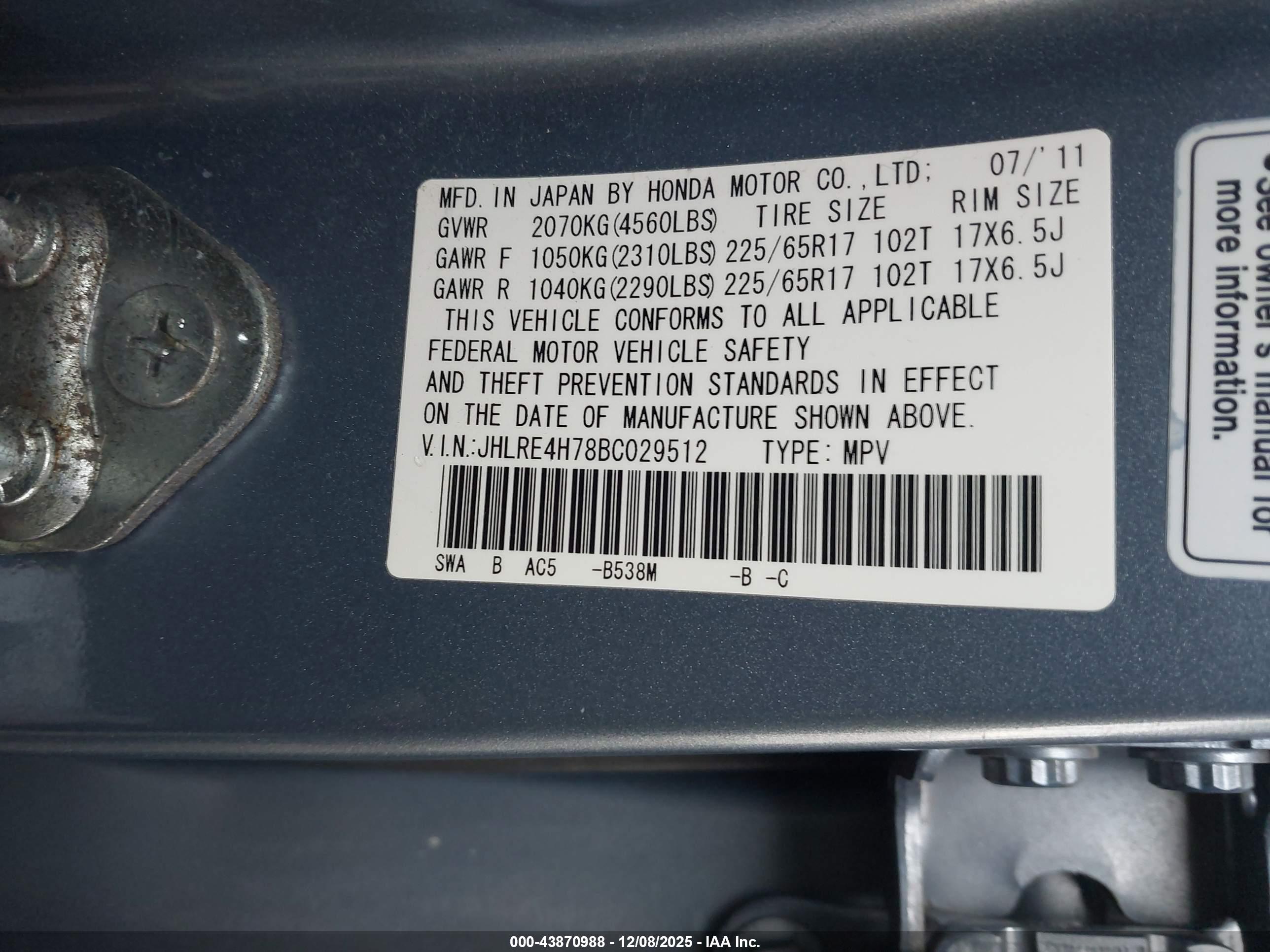 HONDA CR-V image 9