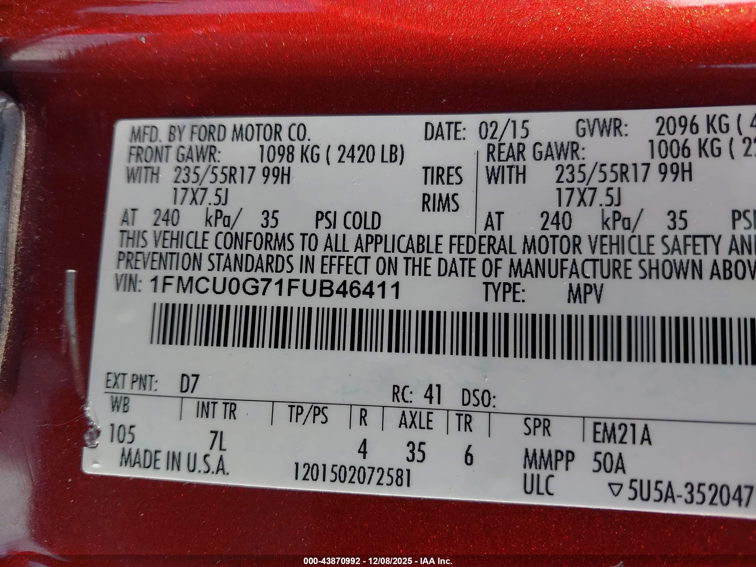 FORD ESCAPE image 9