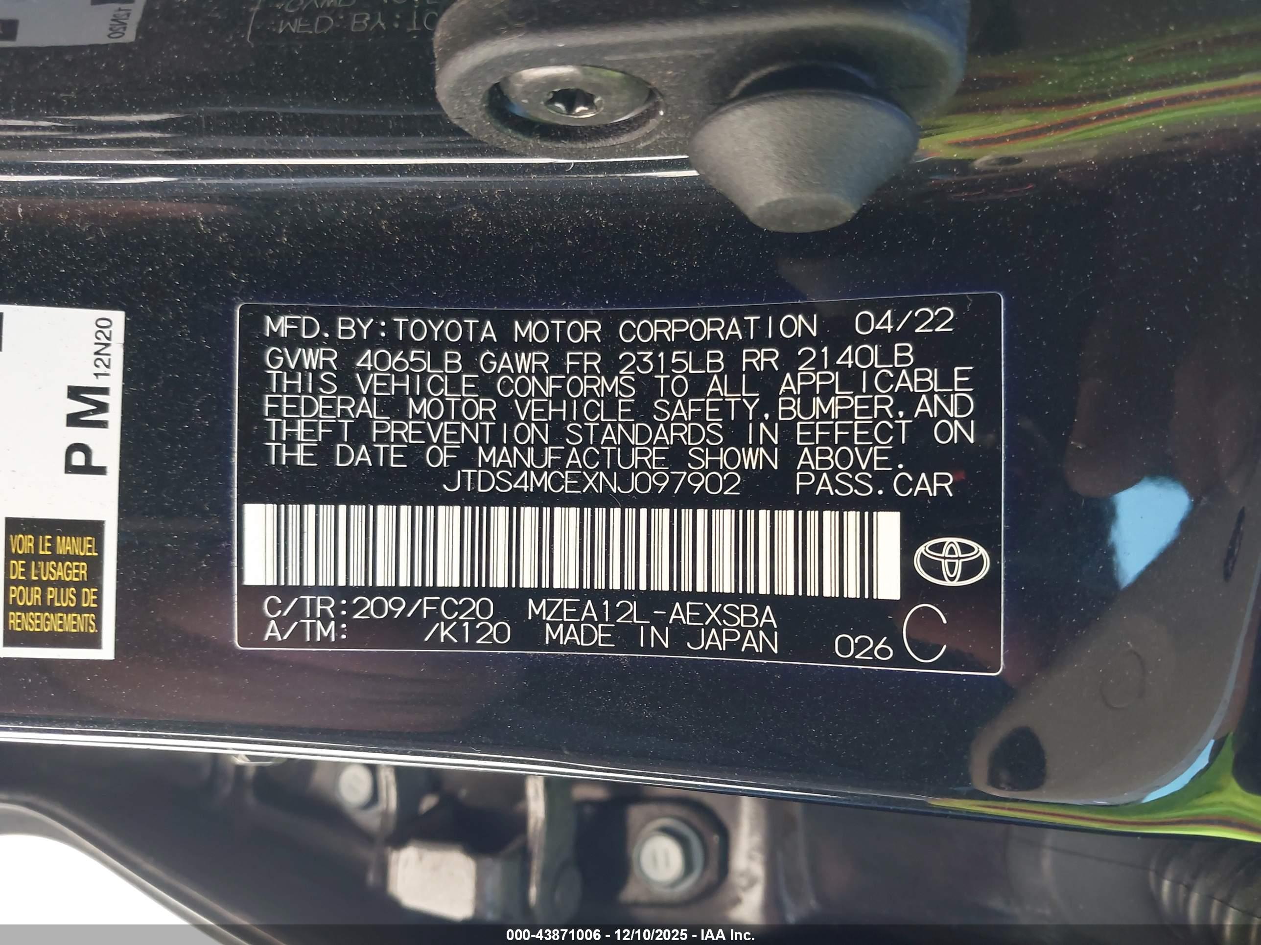 TOYOTA COROLLA image 9