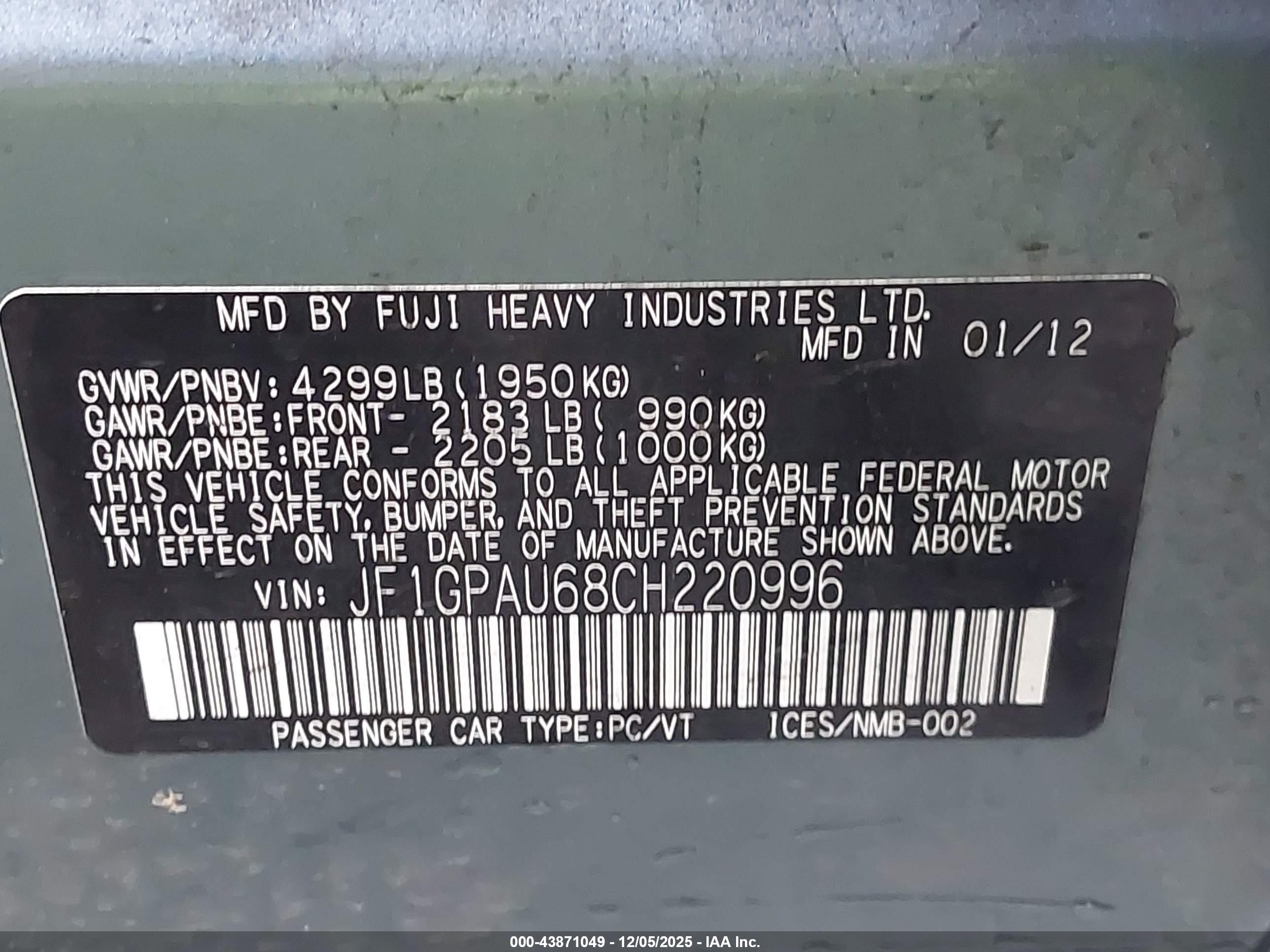 SUBARU IMPREZA image 9