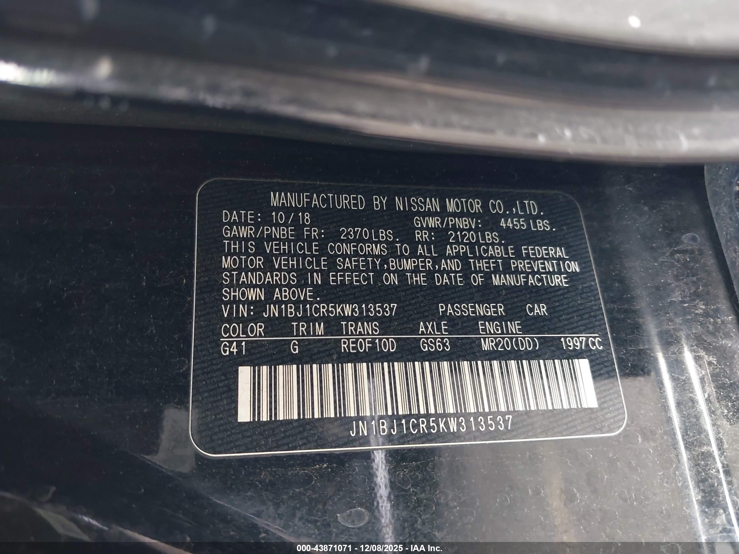 NISSAN ROGUE image 9