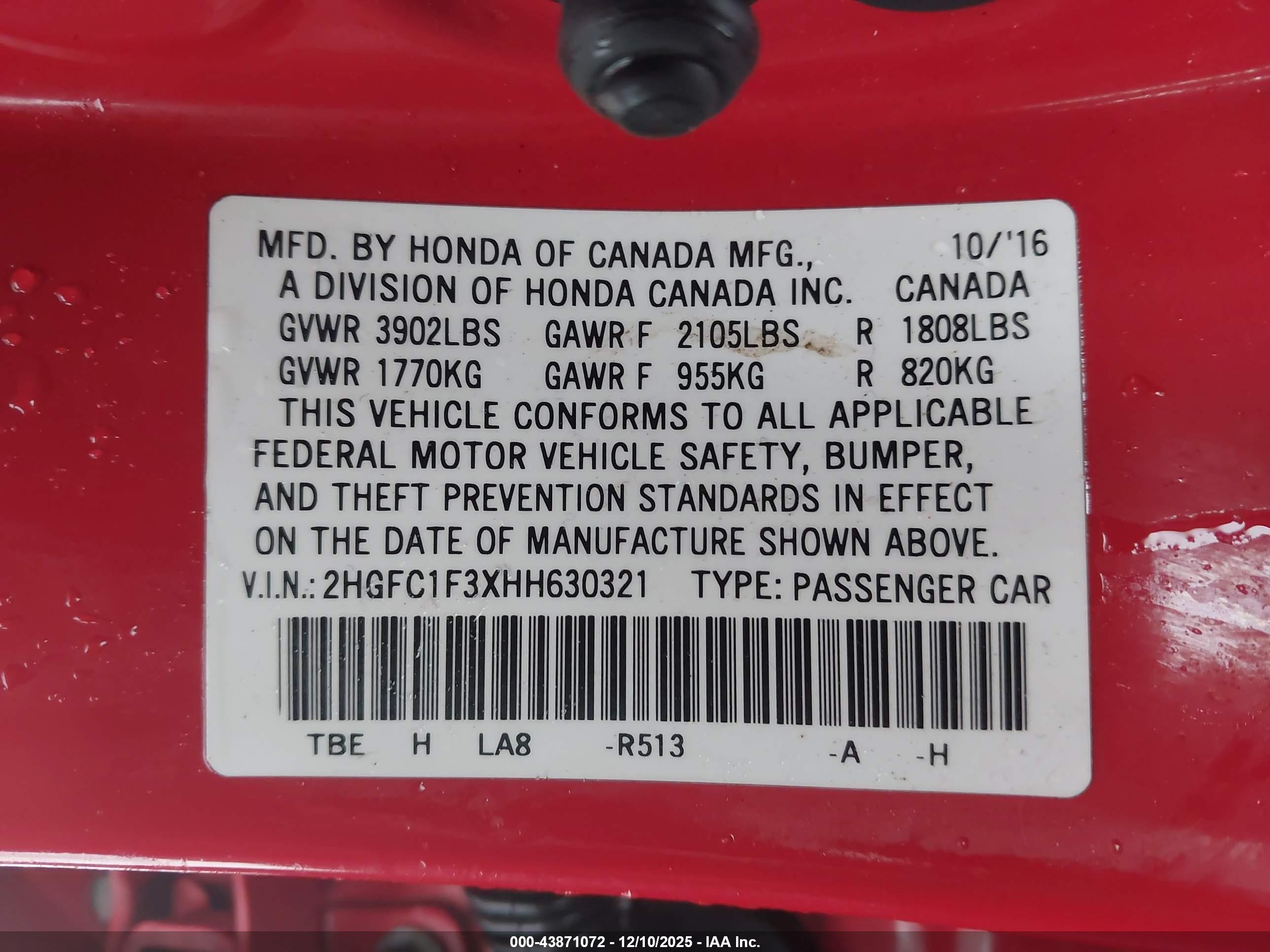HONDA CIVIC image 9