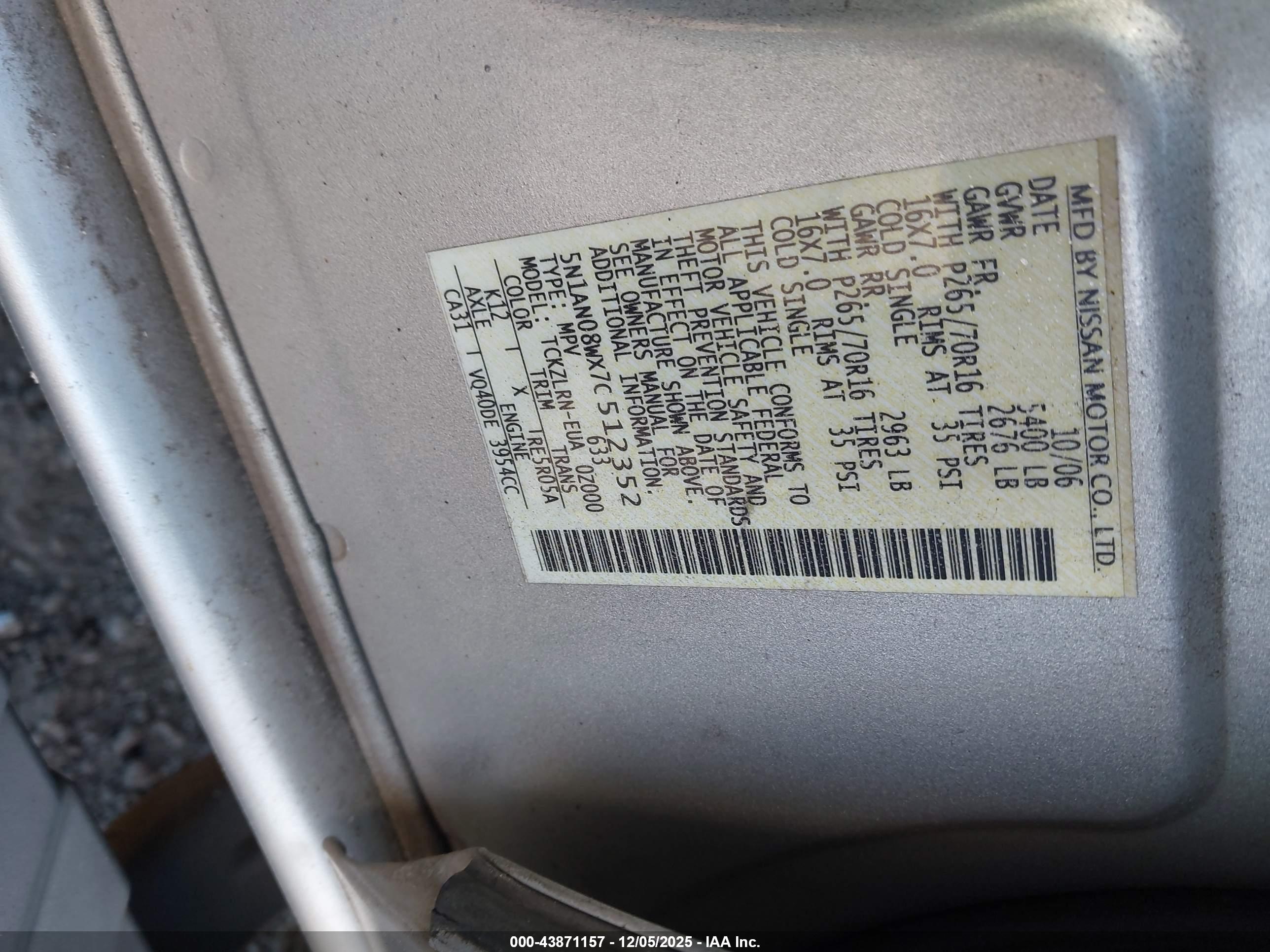 NISSAN XTERRA image 9