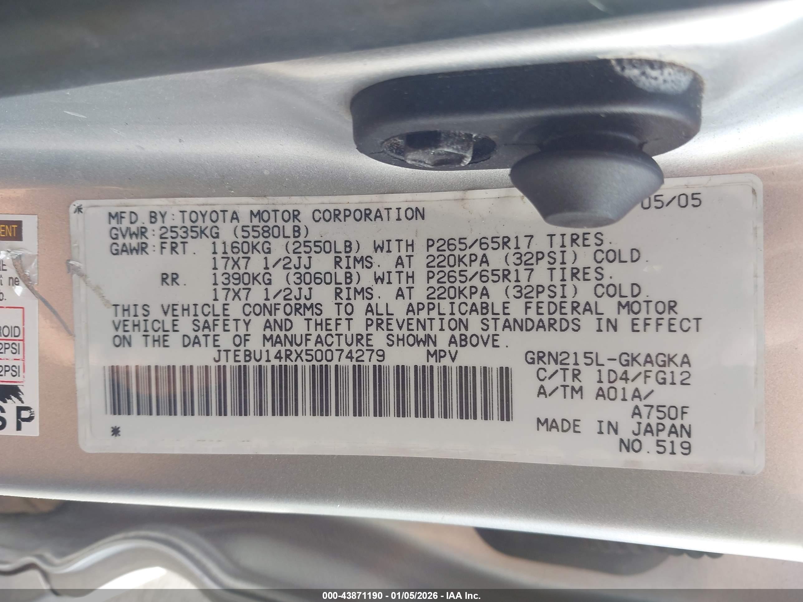 TOYOTA 4RUNNER image 9