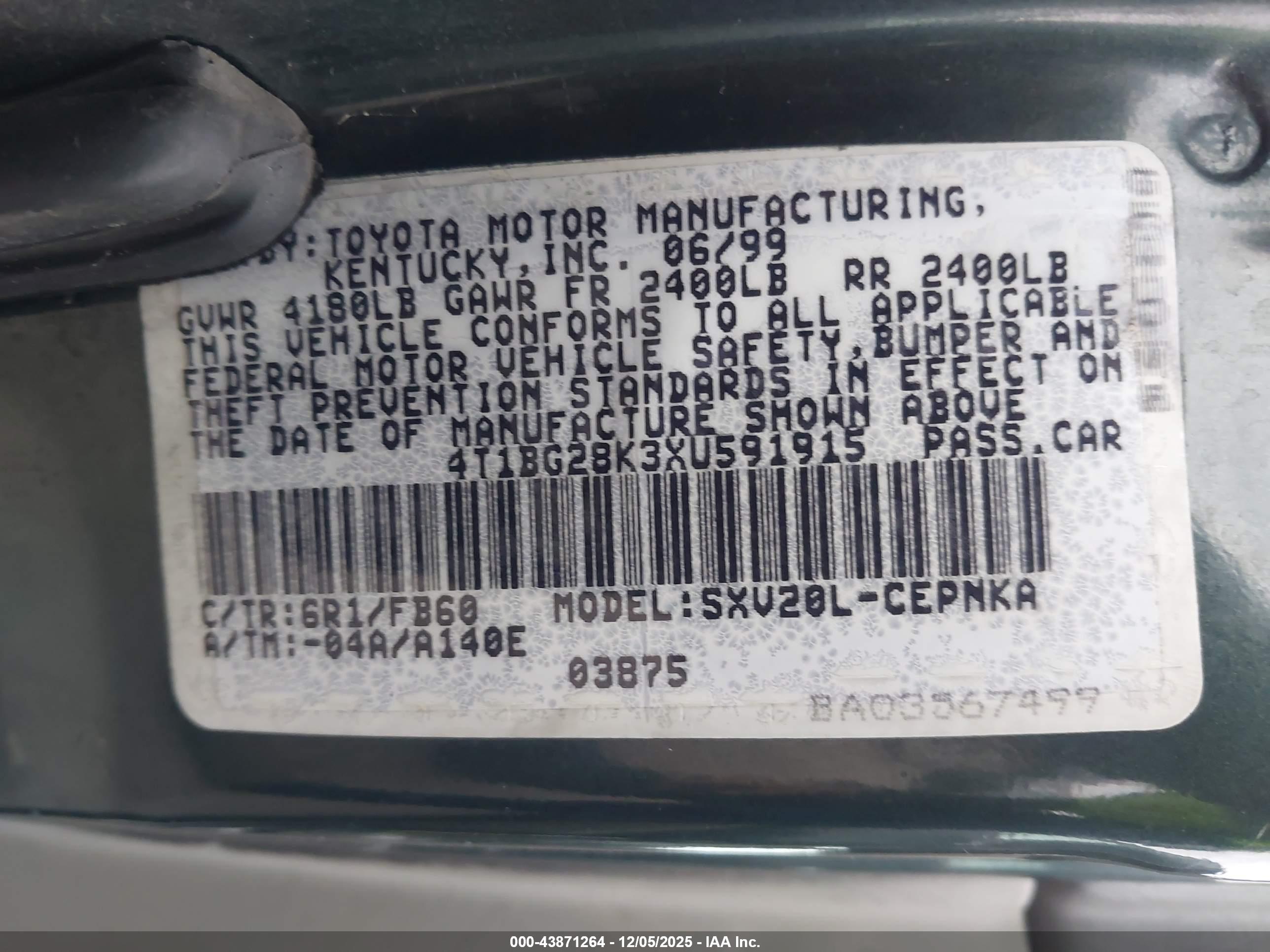TOYOTA CAMRY image 9