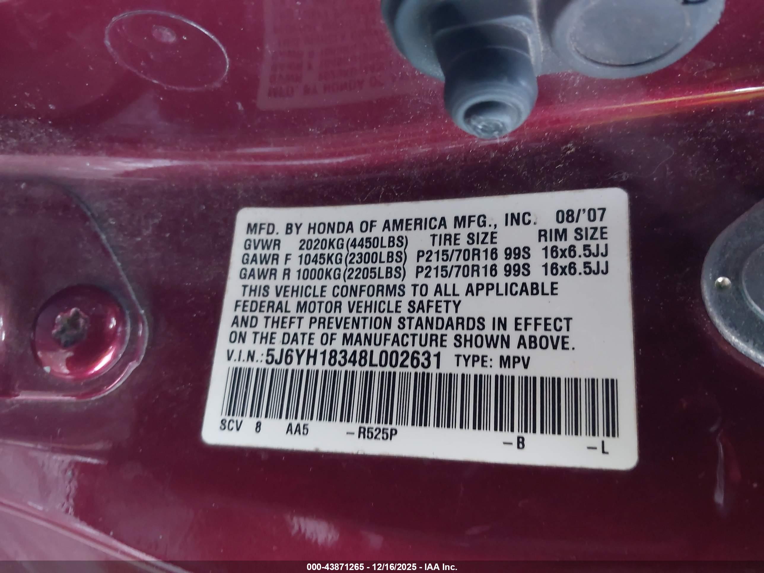 HONDA ELEMENT image 9