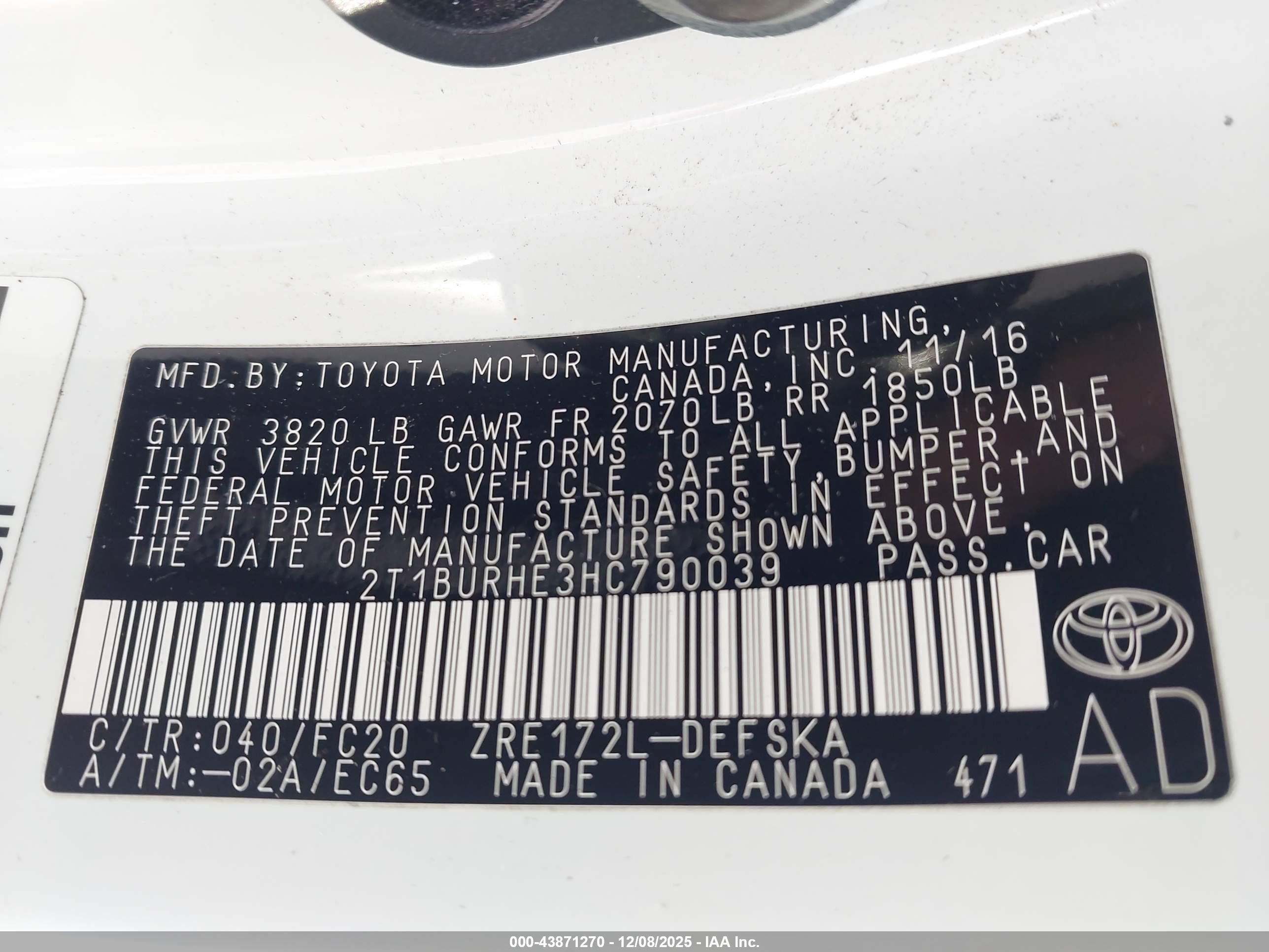 TOYOTA COROLLA image 9
