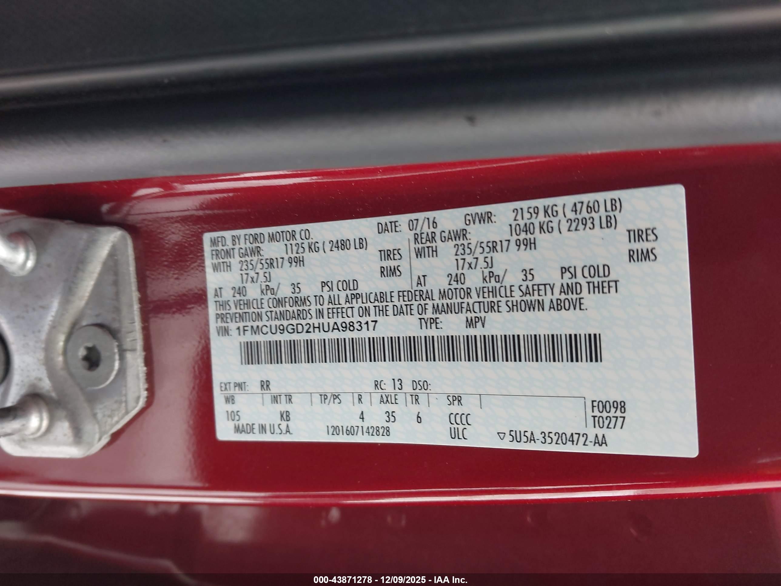 FORD ESCAPE image 9