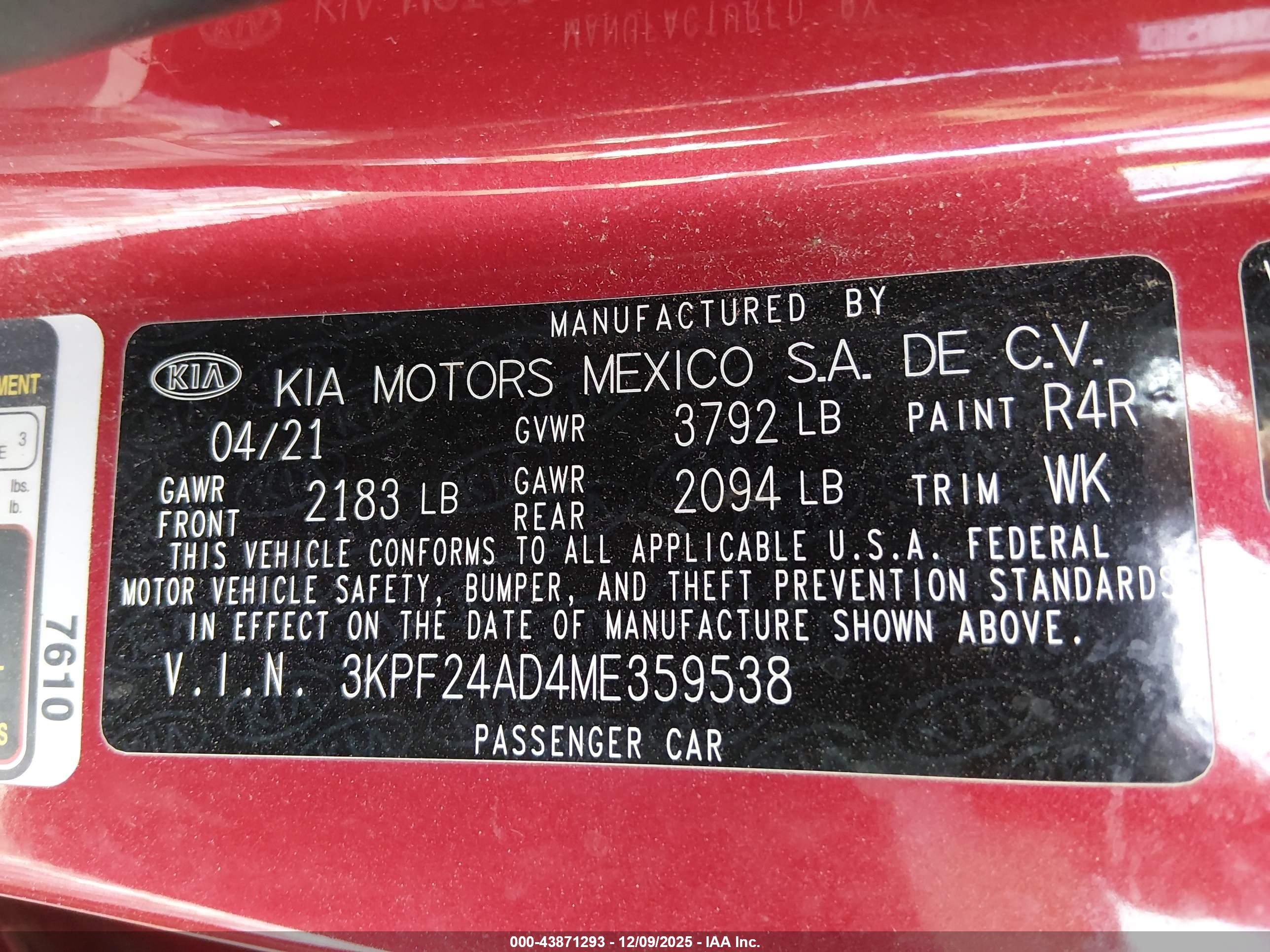 KIA FORTE image 9