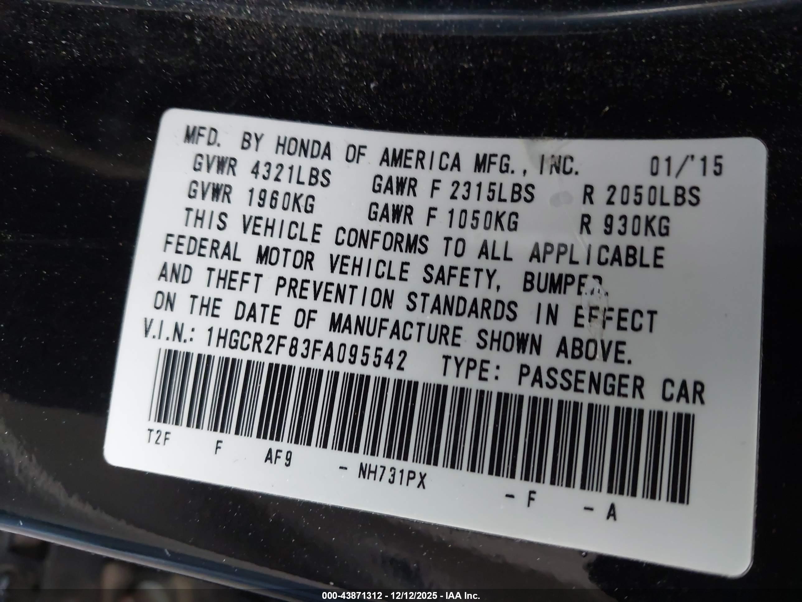 HONDA ACCORD image 9