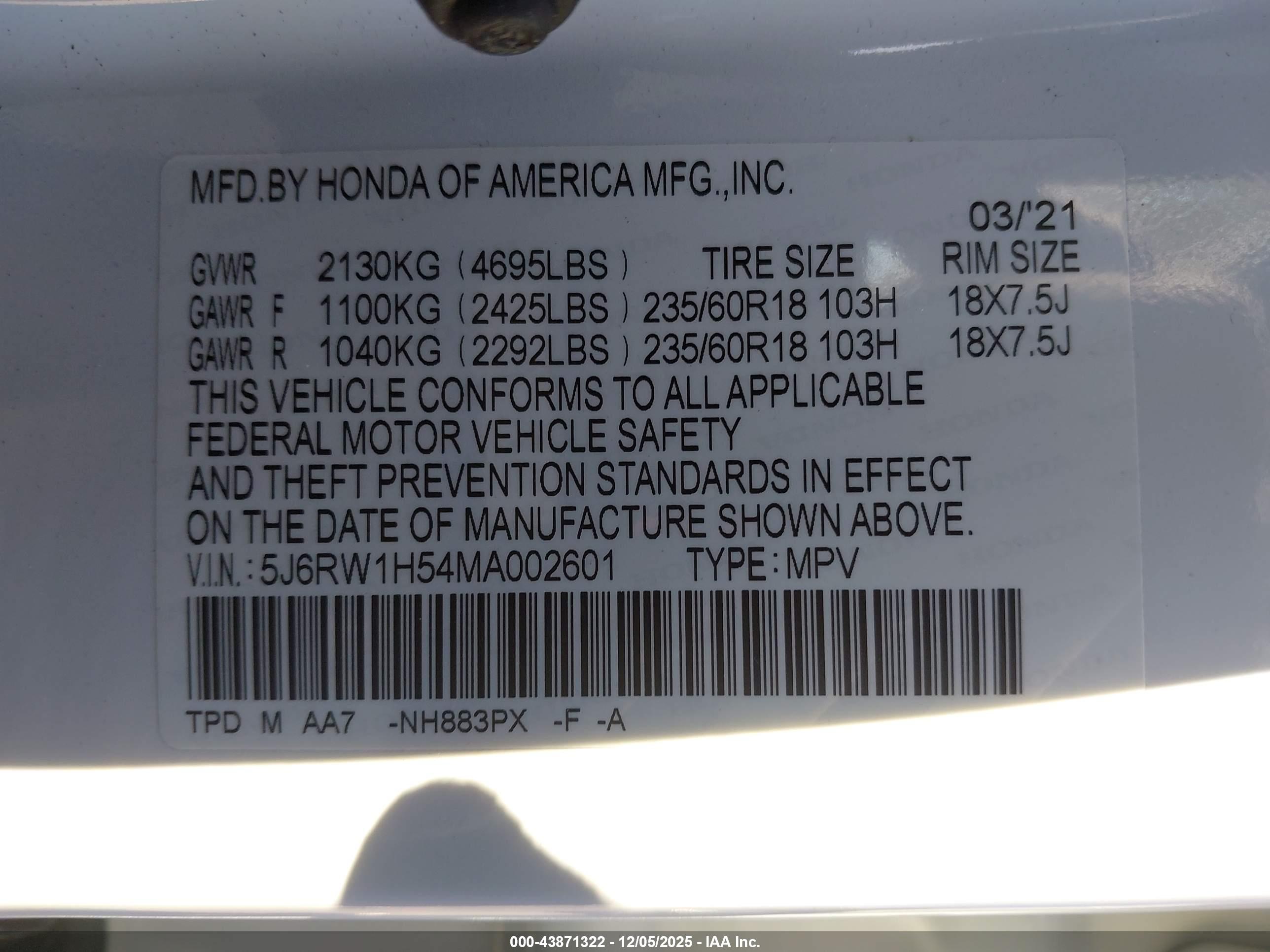 HONDA CR-V image 9