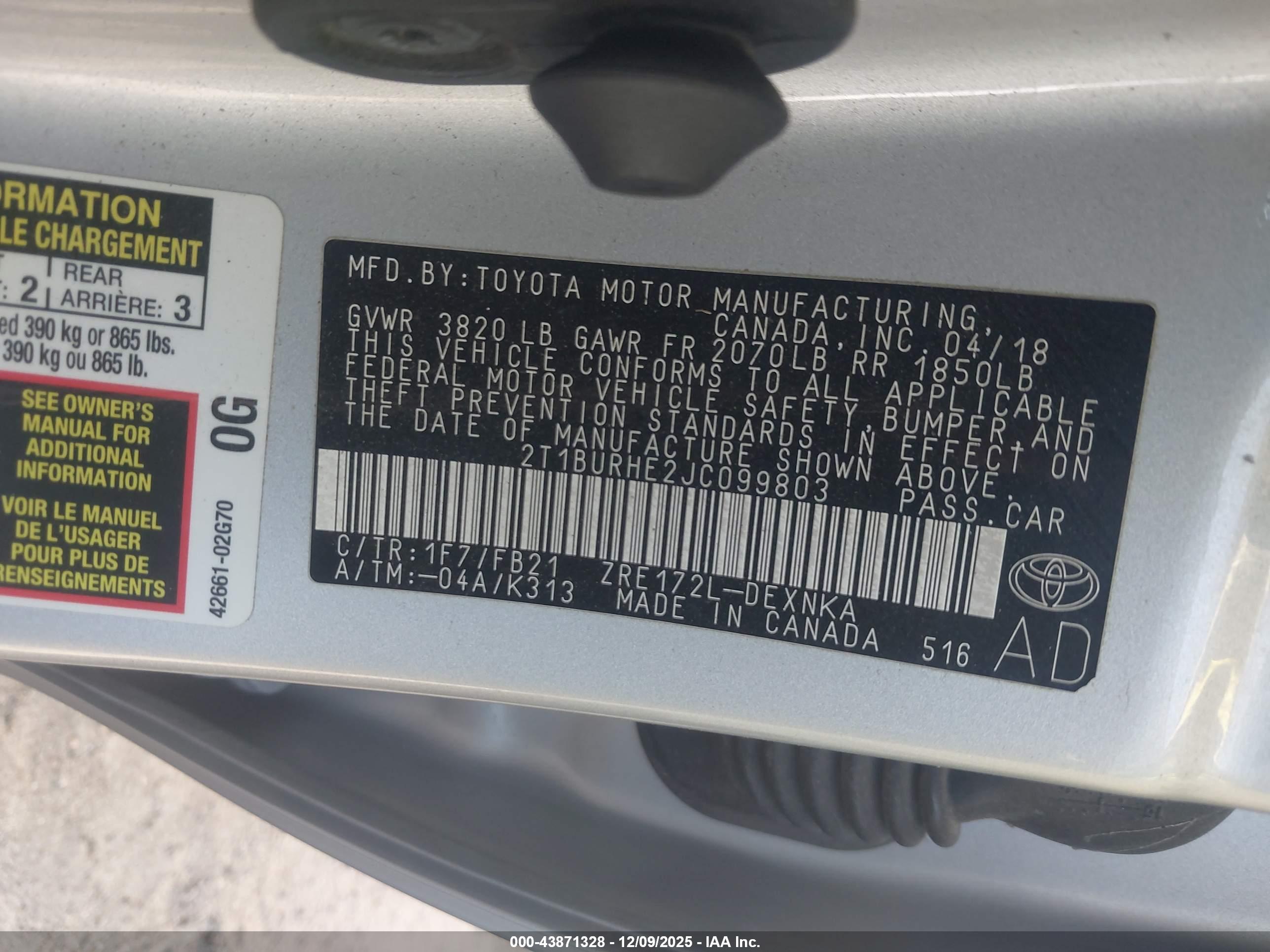 TOYOTA COROLLA image 9